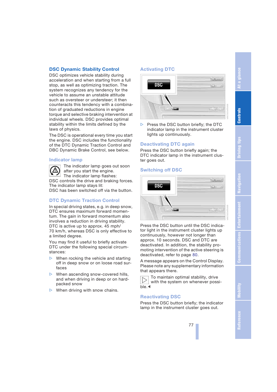 BMW 645Ci Coupe 2004 User Manual | Page 79 / 216