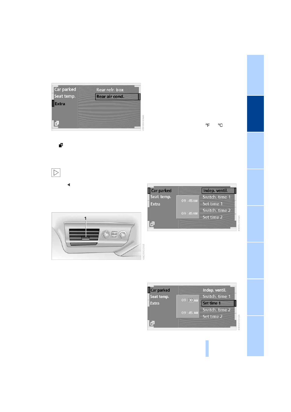 Independent ventilation | BMW 745i Sedan 2004 User Manual | Page 111 / 232