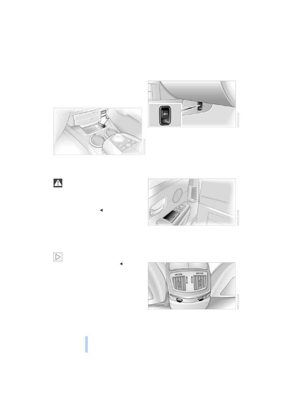 Cigarette lighter, front, Power socket, Ashtray, rear | Cigarette lighter, rear, Practical interior accessories | BMW 745i Sedan 2004 User Manual | Page 118 / 232