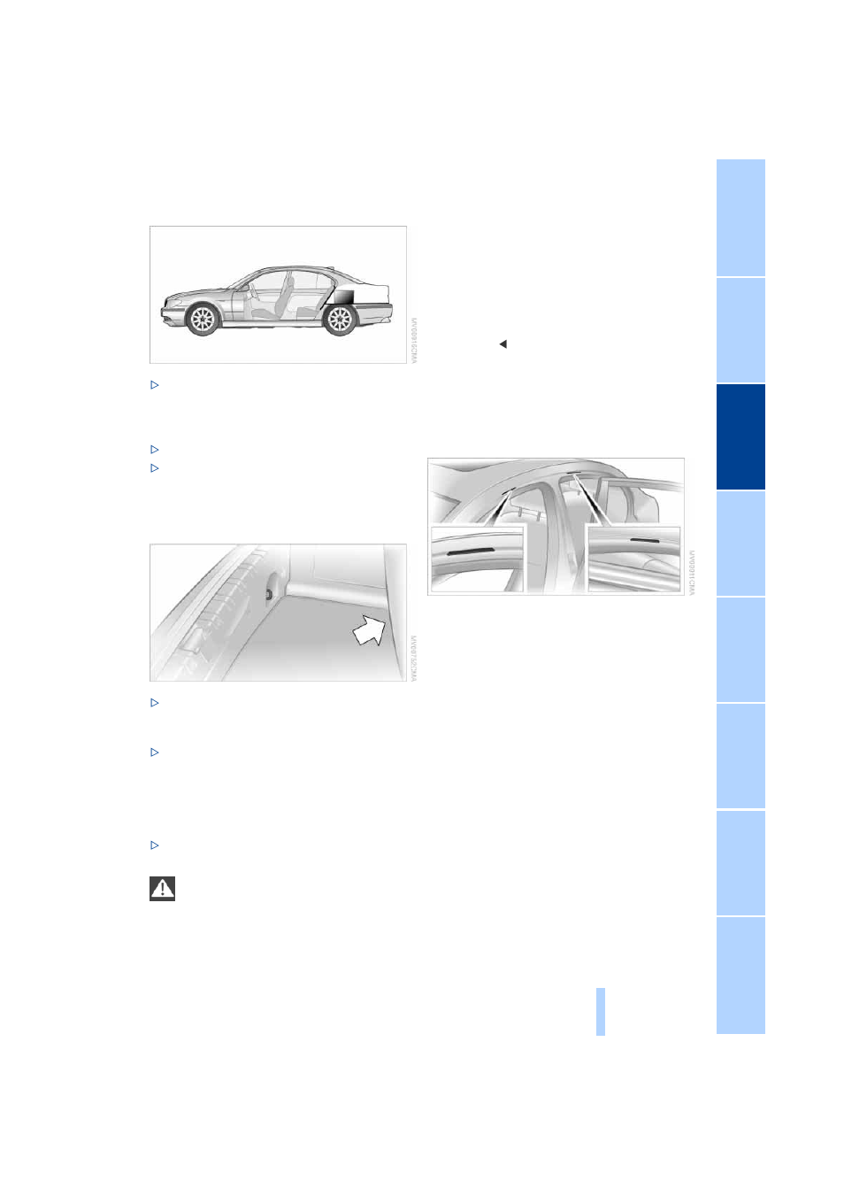 Roof-mounted luggage rack | BMW 745i Sedan 2004 User Manual | Page 127 / 232