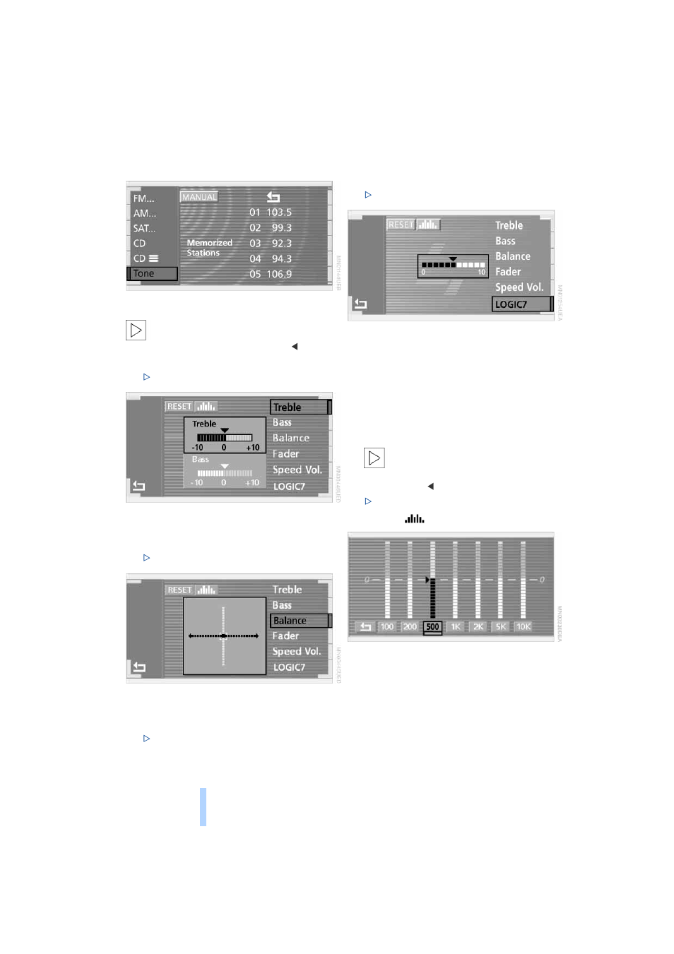 On/off, tone | BMW 745i Sedan 2004 User Manual | Page 152 / 232