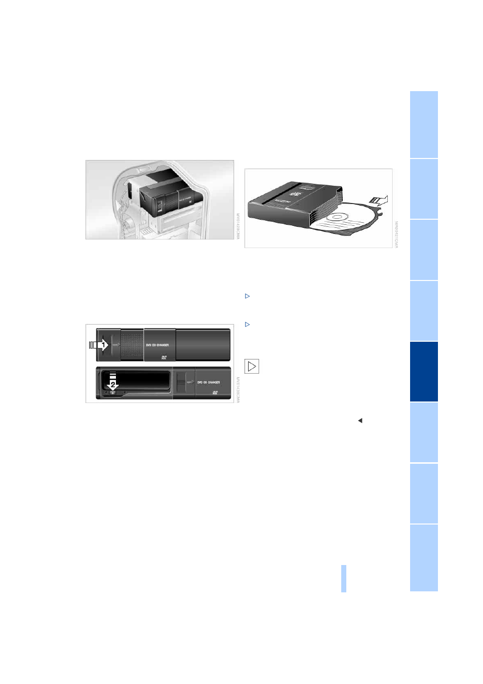 Dvd changer | BMW 745i Sedan 2004 User Manual | Page 167 / 232