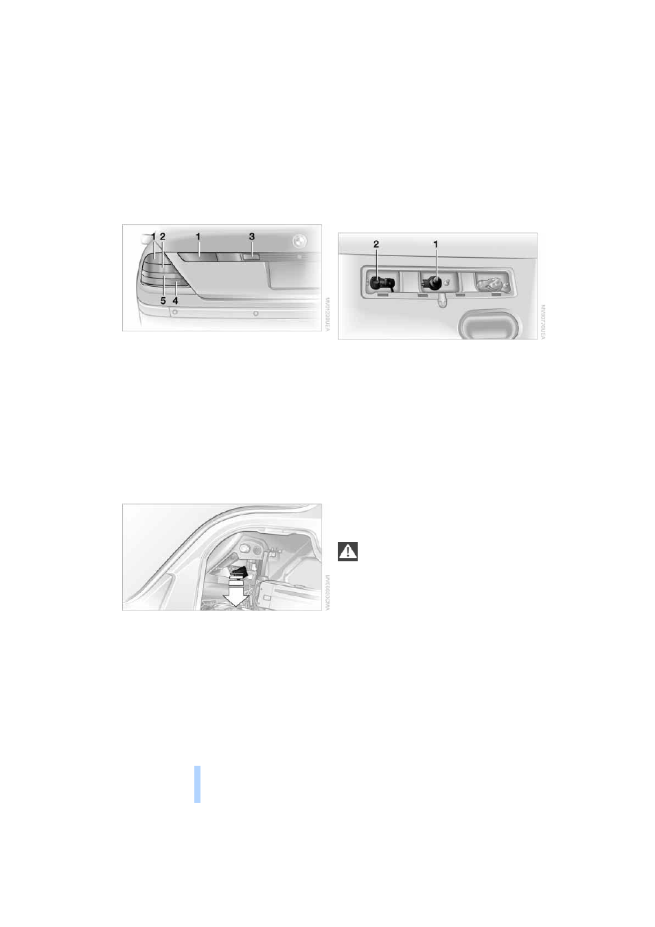 Changing wheels, Replacing components | BMW 745i Sedan 2004 User Manual | Page 204 / 232