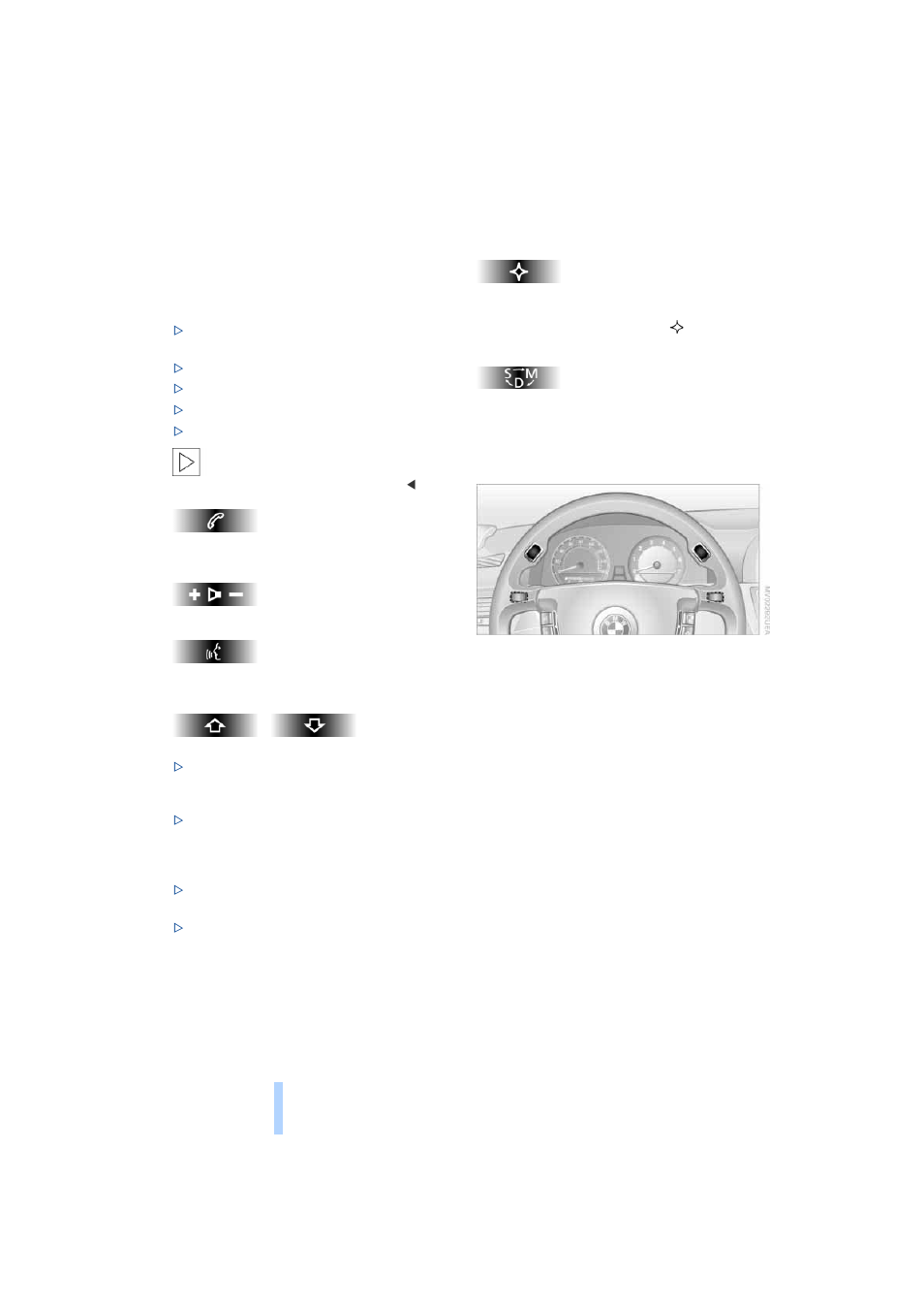 Buttons on the steering wheel, Cockpit | BMW 760i Sedan 2004 User Manual | Page 18 / 232