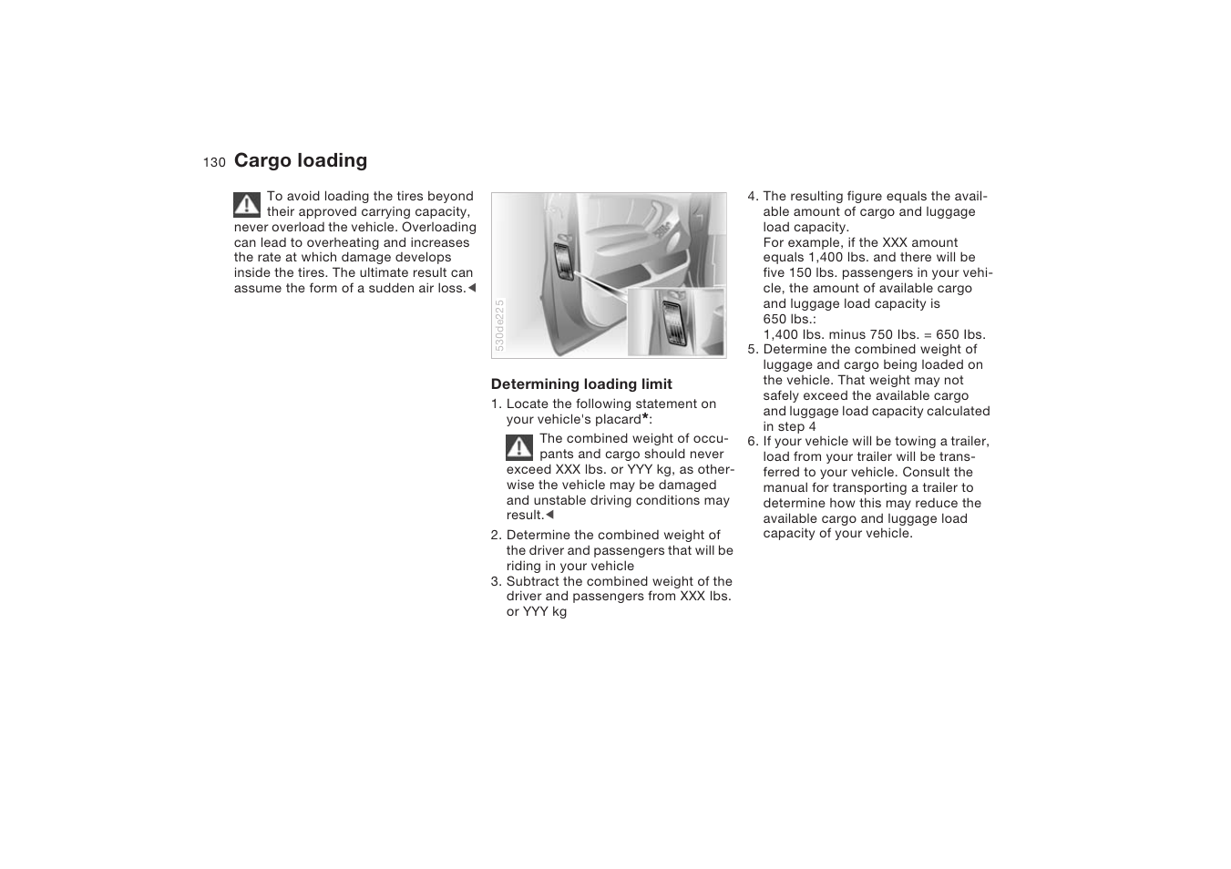 Cargo loading | BMW X5 4.8is SAV 2004 User Manual | Page 132 / 200