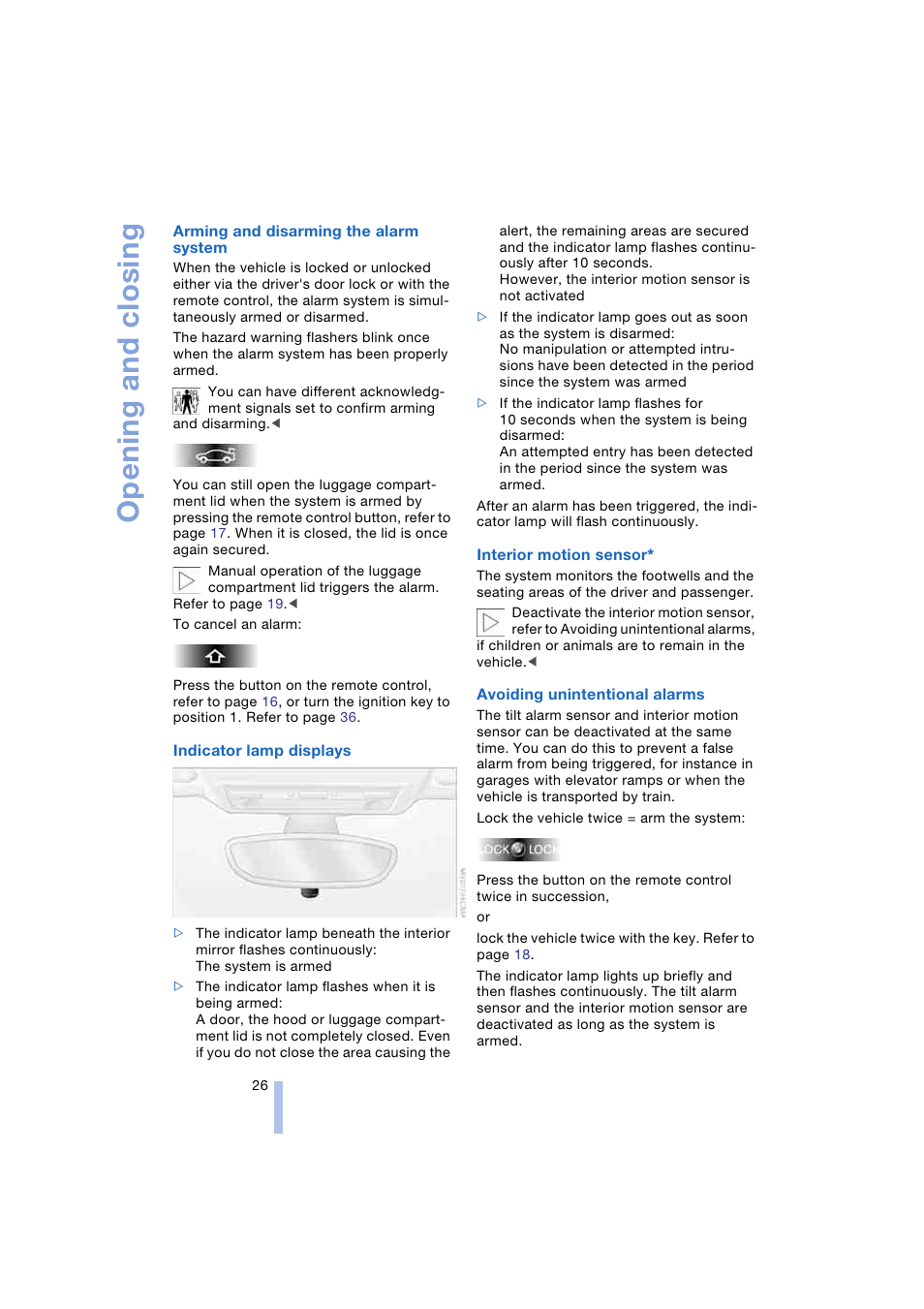 Opening and closing | BMW Z4 Roadster 2.5i 2004 User Manual | Page 28 / 120