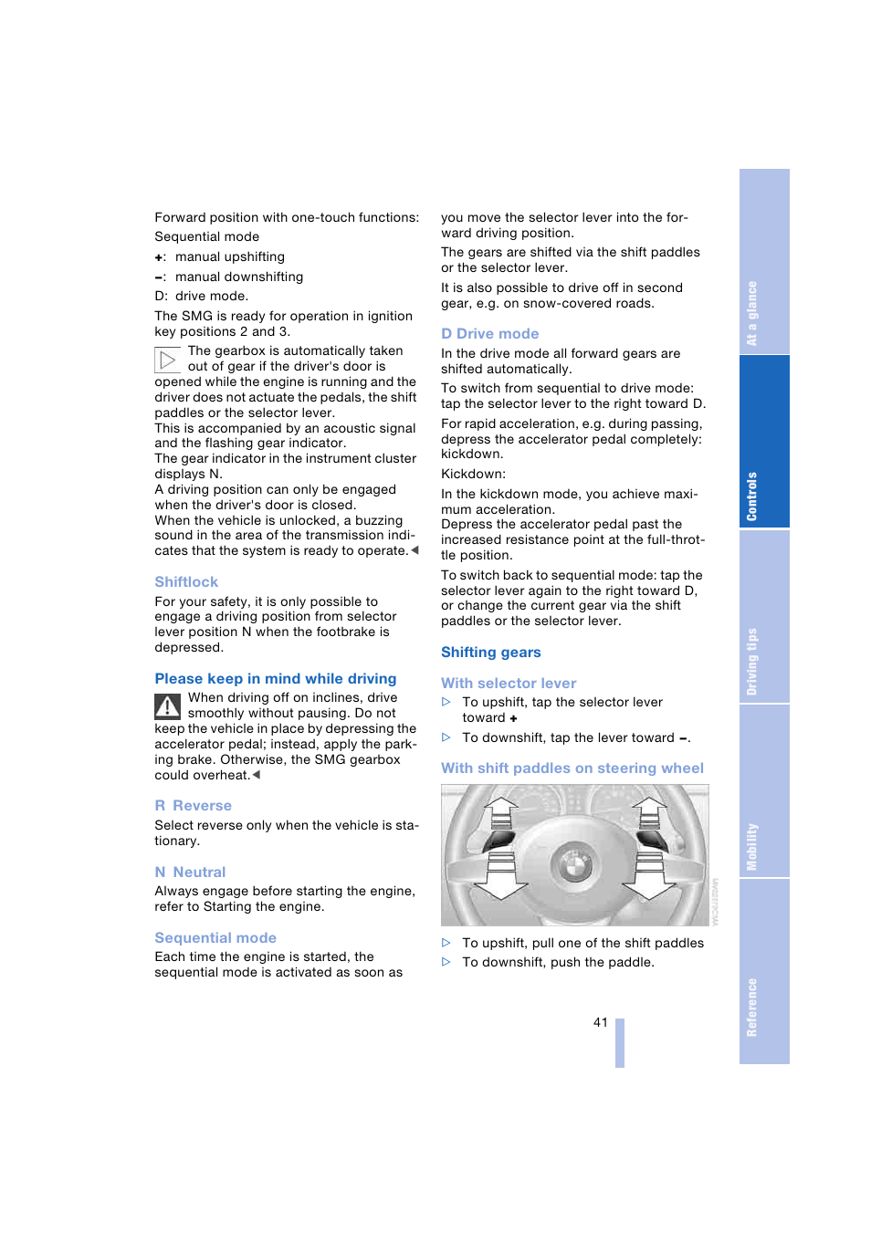 BMW Z4 Roadster 2.5i 2004 User Manual | Page 43 / 120