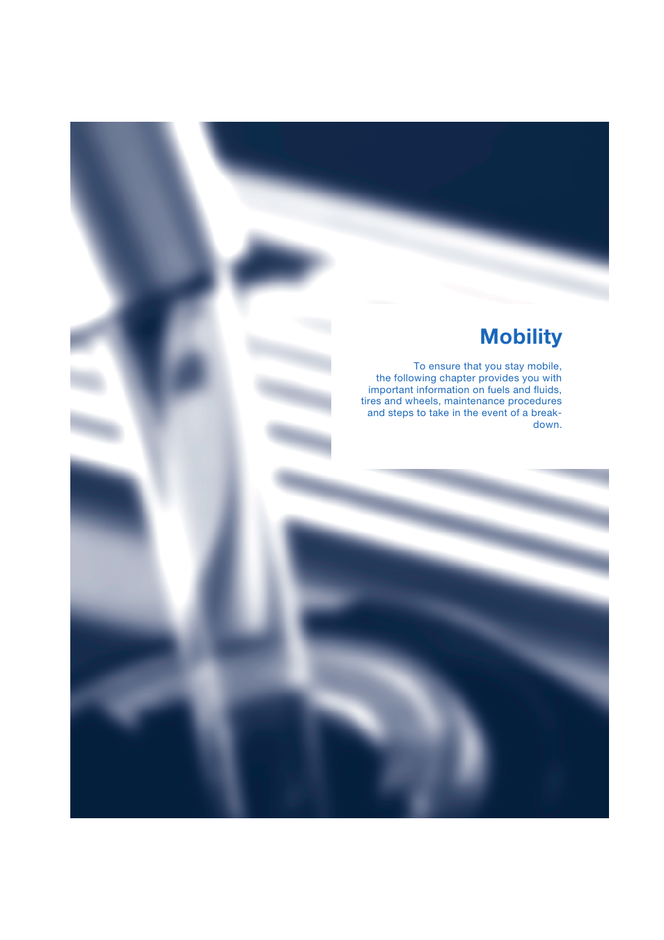 Mobility | BMW Z4 Roadster 2.5i 2004 User Manual | Page 75 / 120