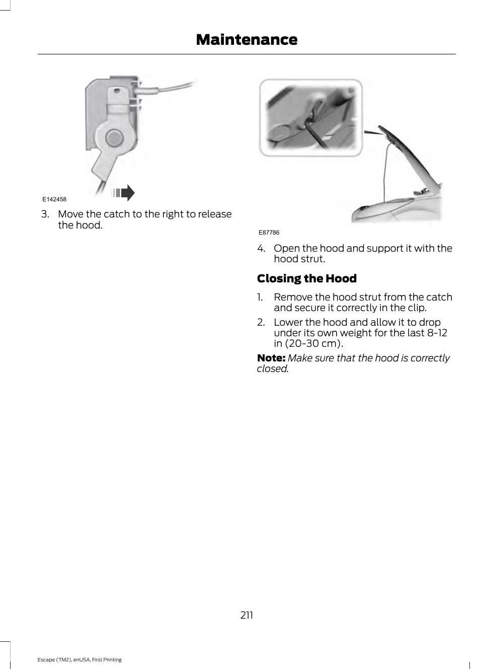 Maintenance | FORD 2015 Escape User Manual | Page 214 / 449