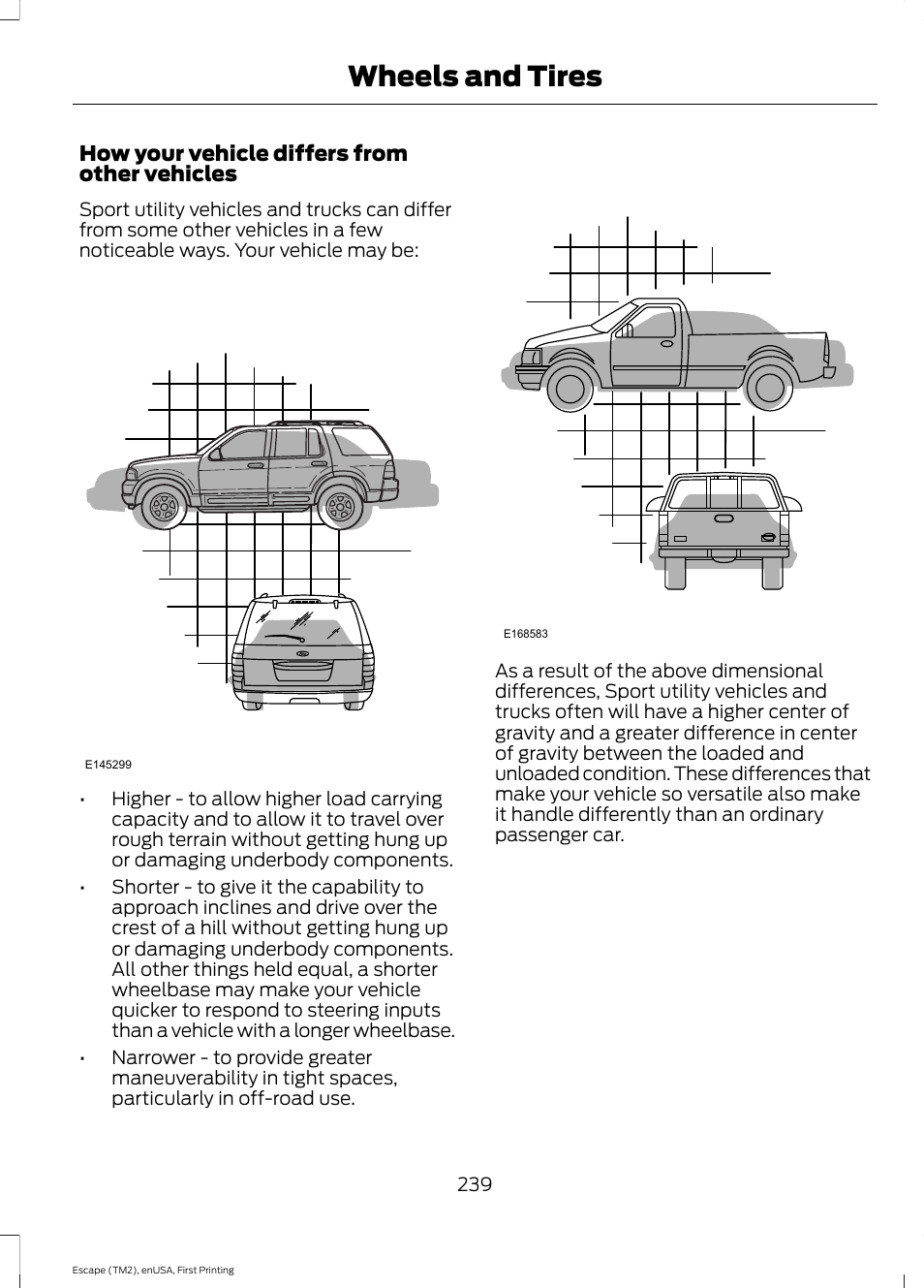 Wheels and tires | FORD 2015 Escape User Manual | Page 242 / 449