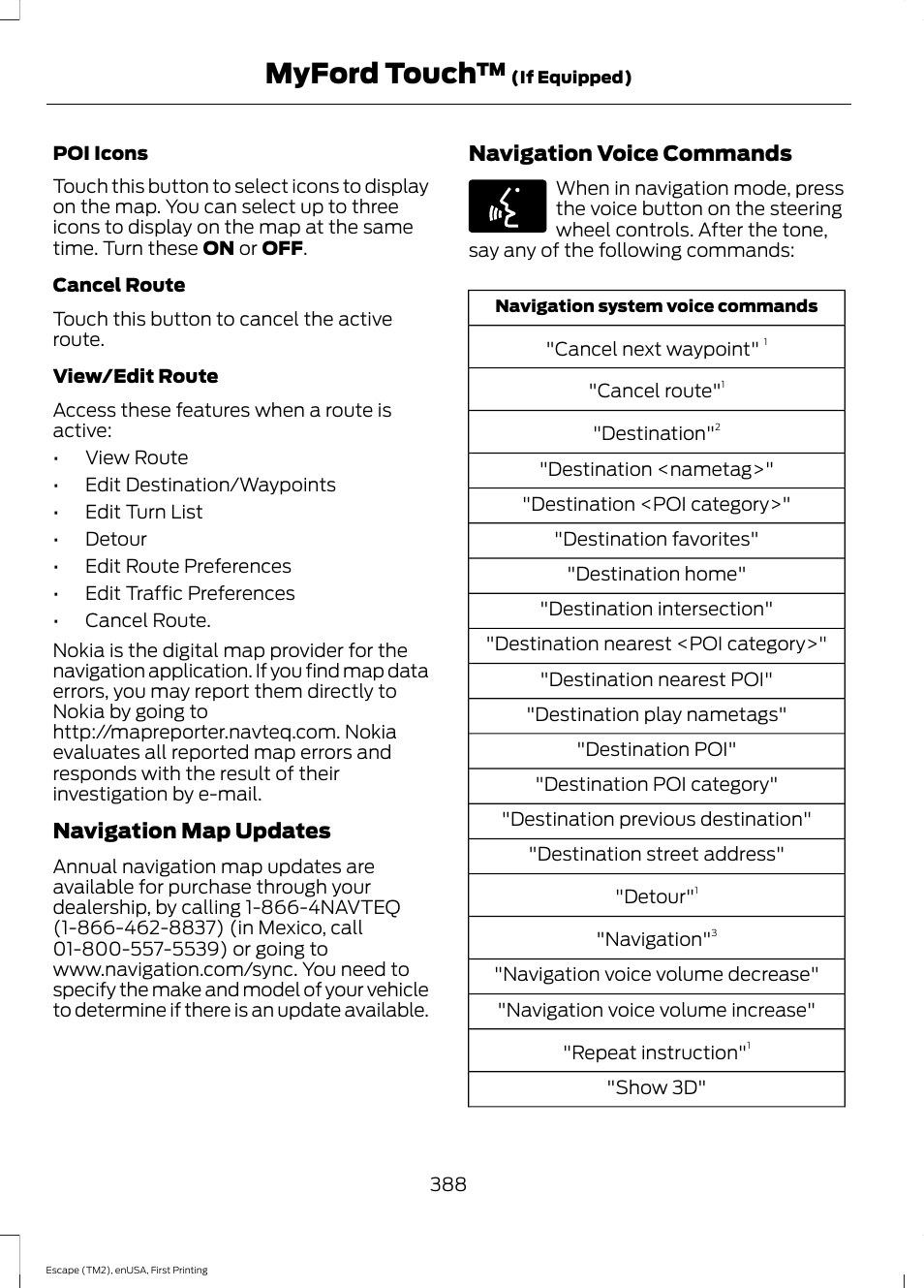 Myford touch | FORD 2015 Escape User Manual | Page 391 / 449