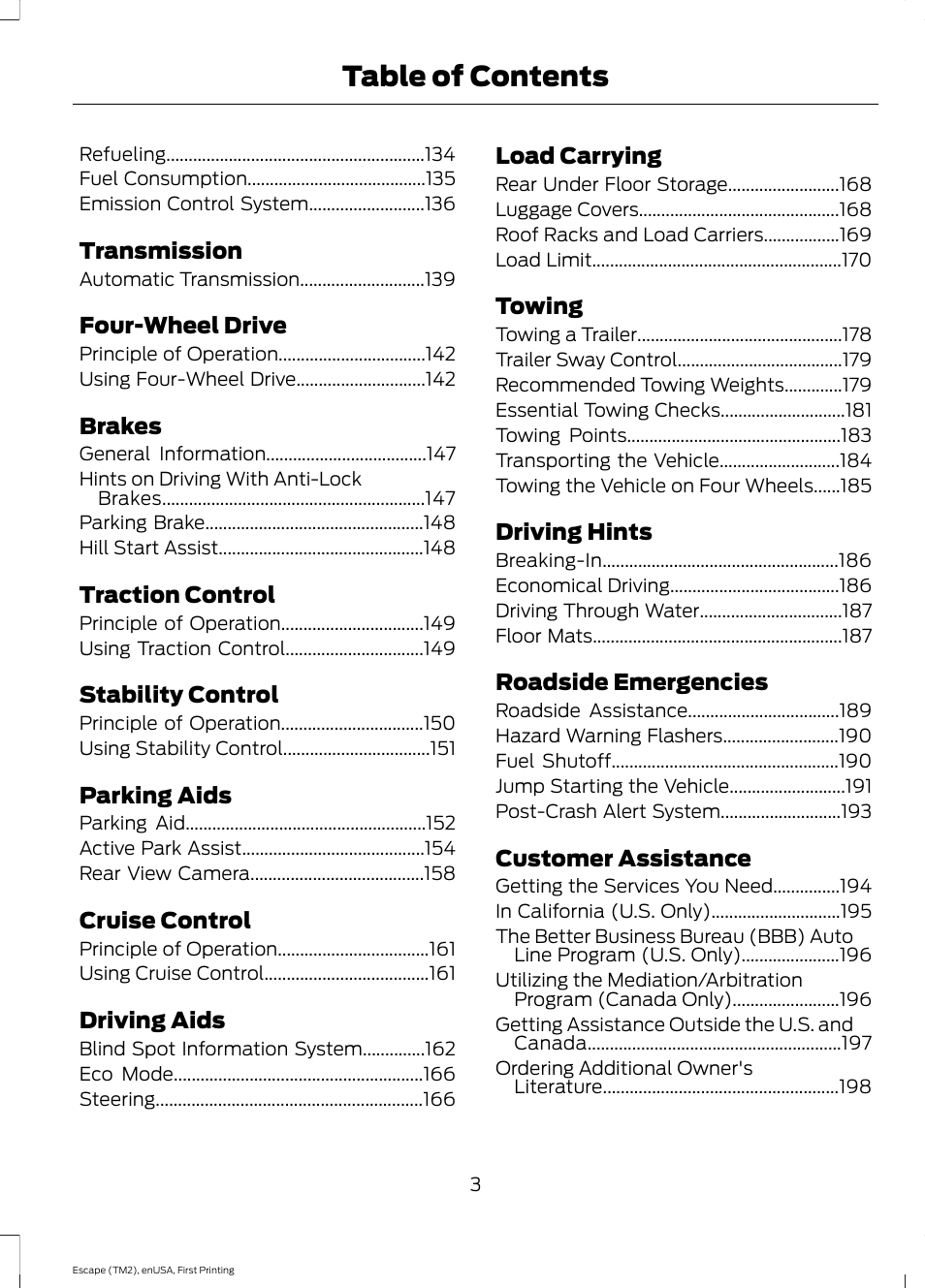 FORD 2015 Escape User Manual | Page 6 / 449