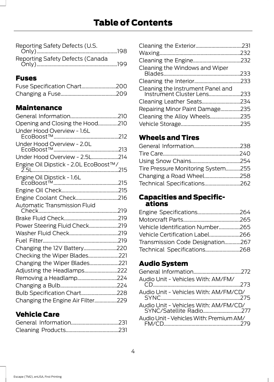 FORD 2015 Escape User Manual | Page 7 / 449