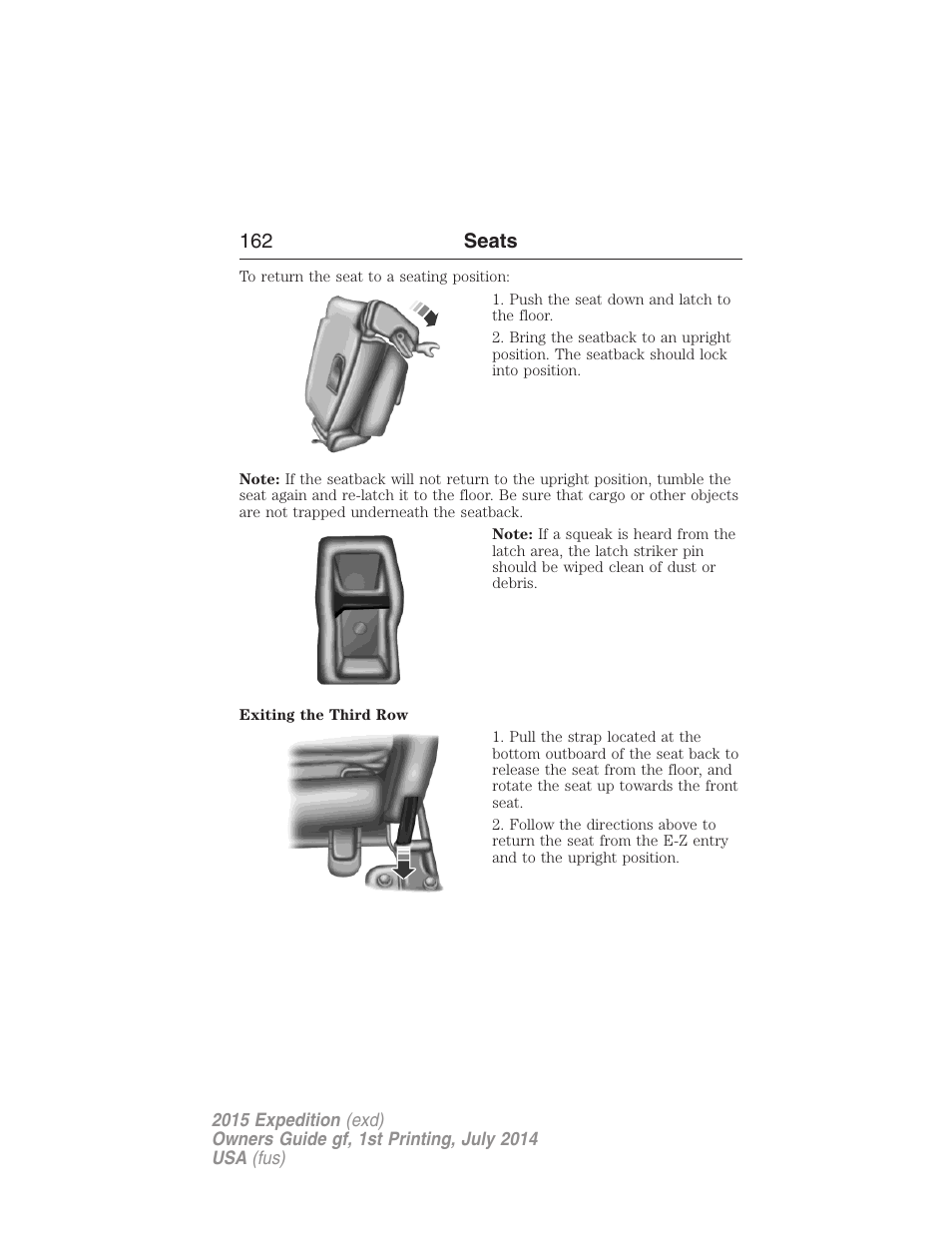 162 seats | FORD 2015 Expedition User Manual | Page 163 / 564