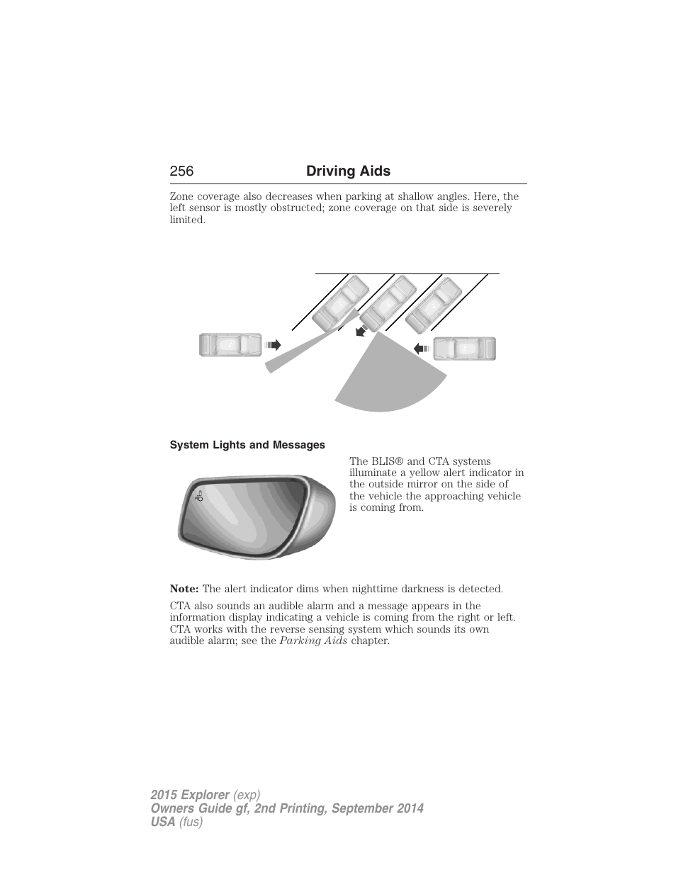 System lights and messages | FORD 2015 Explorer User Manual | Page 257 / 596