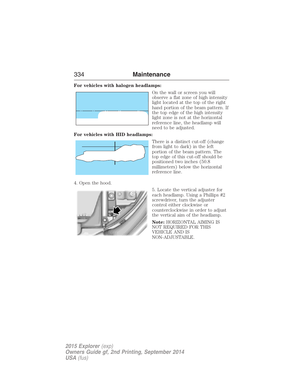 334 maintenance | FORD 2015 Explorer User Manual | Page 335 / 596