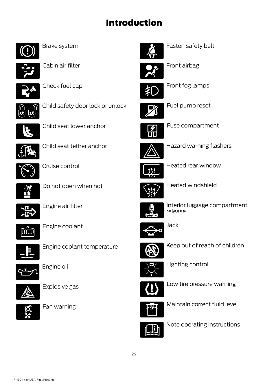 Introduction | FORD 2015 F-150 User Manual | Page 11 / 549