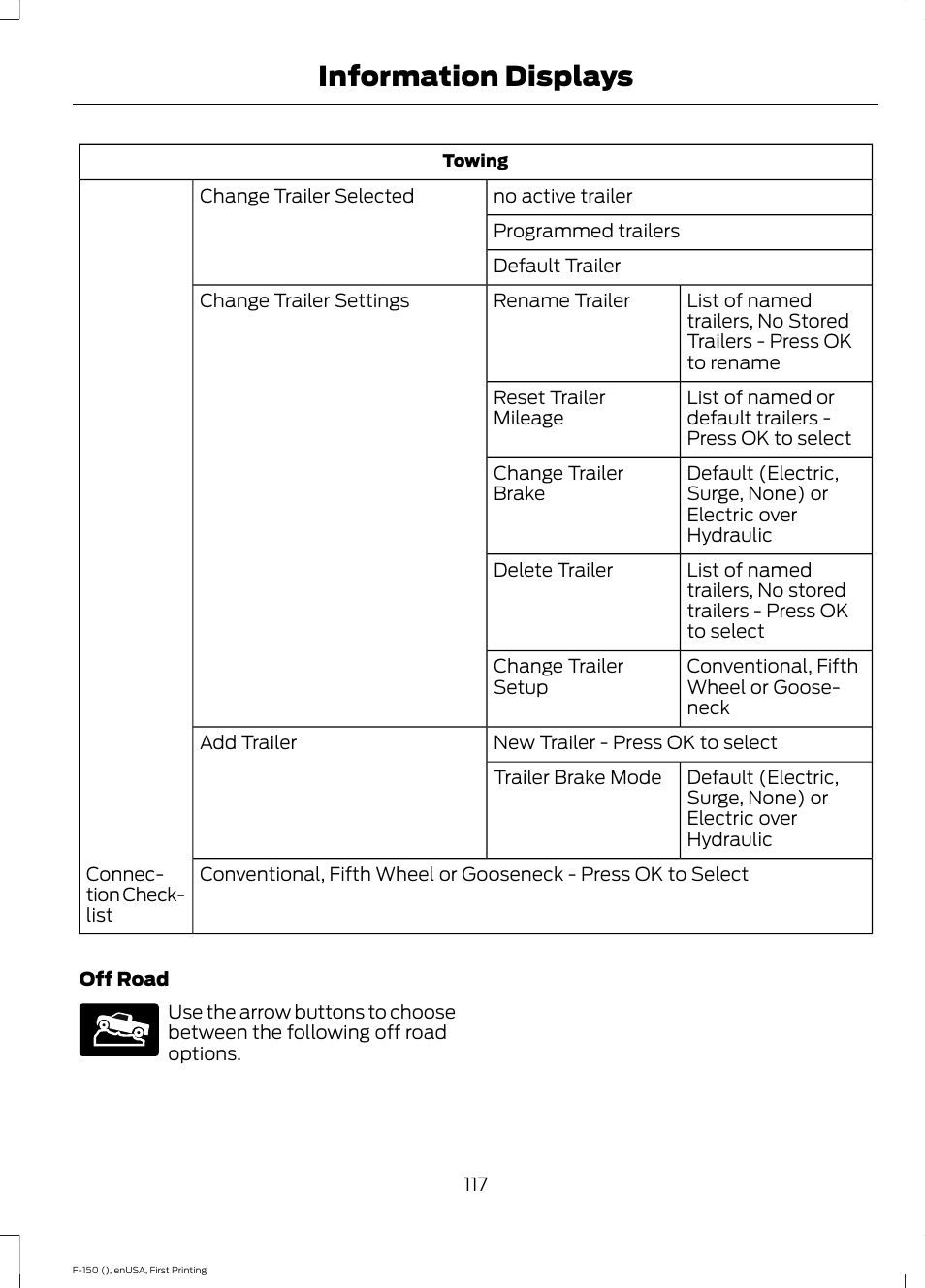 Information displays | FORD 2015 F-150 User Manual | Page 120 / 549