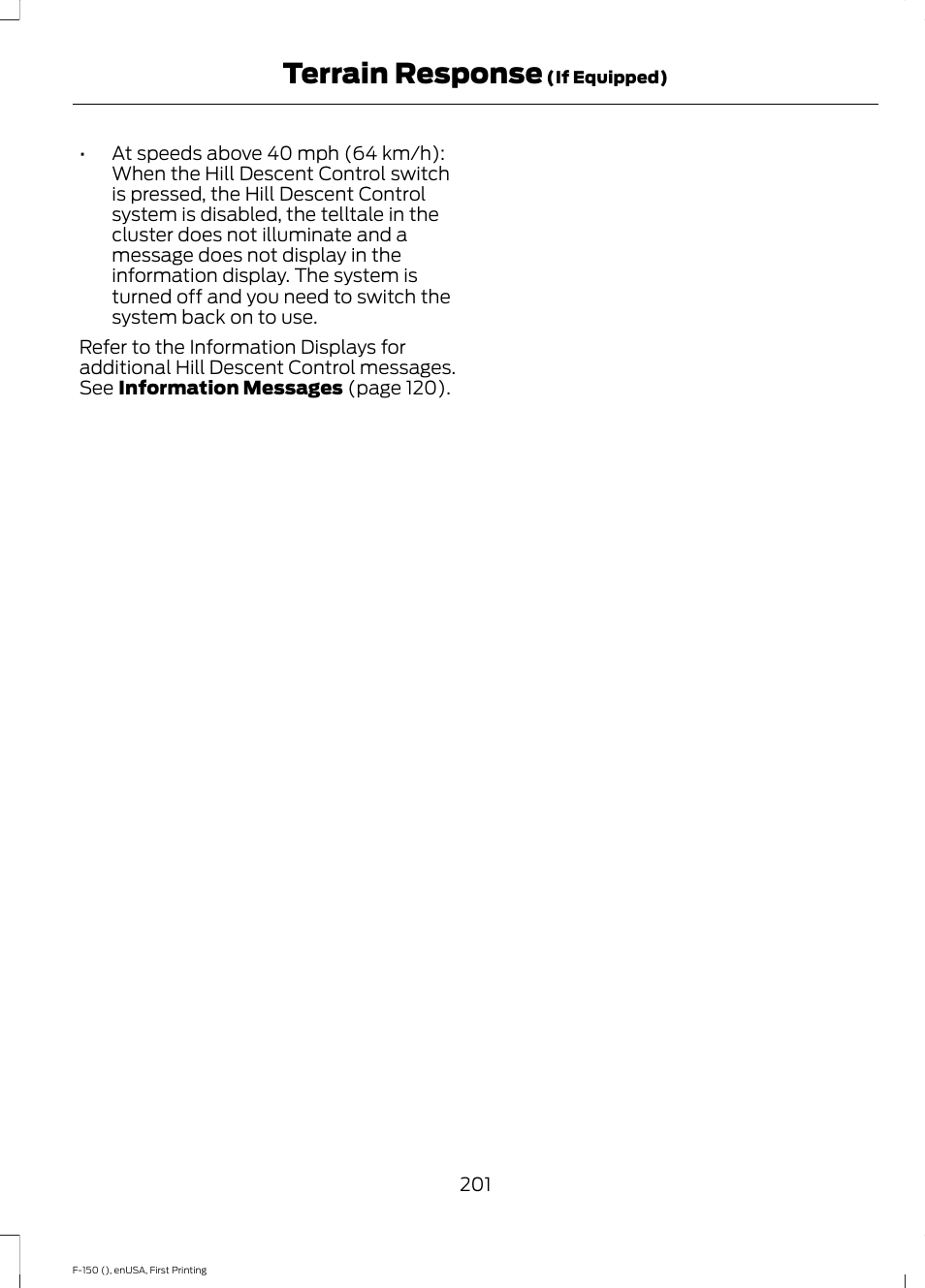Terrain response | FORD 2015 F-150 User Manual | Page 204 / 549