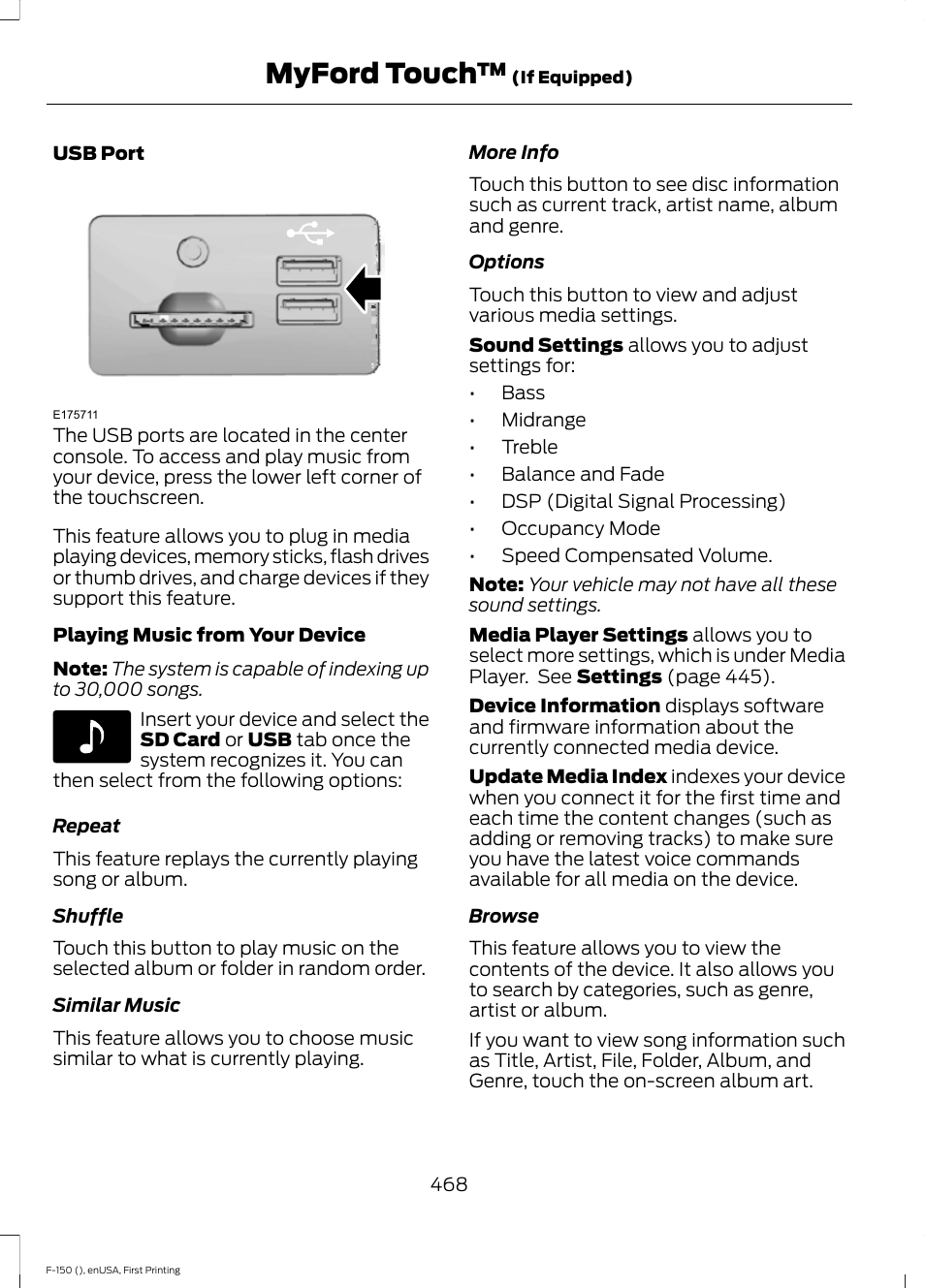 Myford touch | FORD 2015 F-150 User Manual | Page 471 / 549
