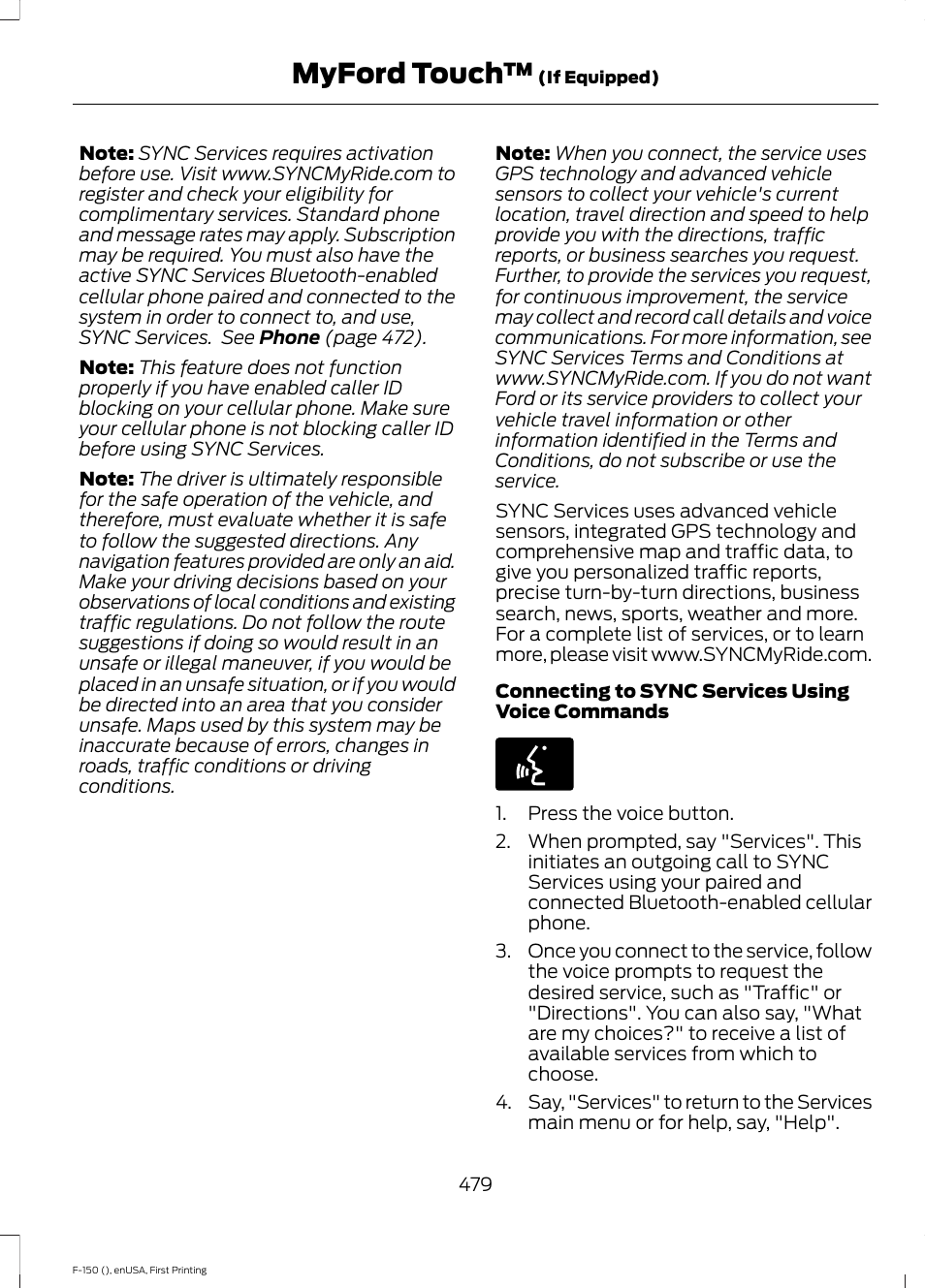 Myford touch | FORD 2015 F-150 User Manual | Page 482 / 549
