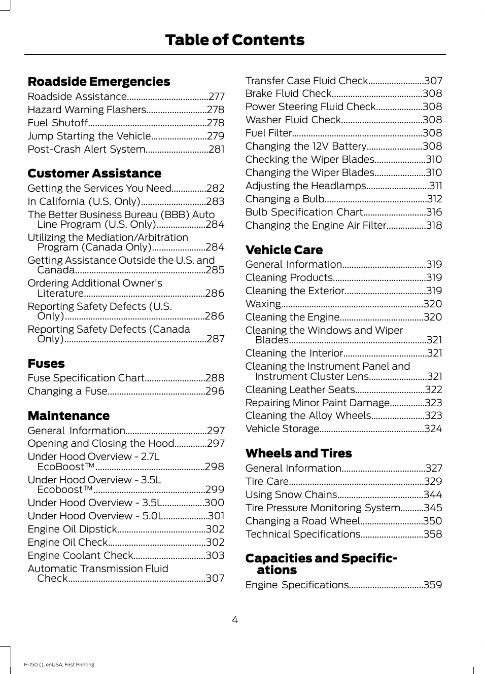 FORD 2015 F-150 User Manual | Page 7 / 549