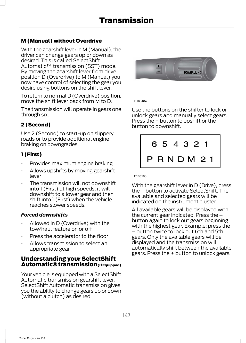 Transmission | FORD 2015 F-550 v.1 User Manual | Page 150 / 470