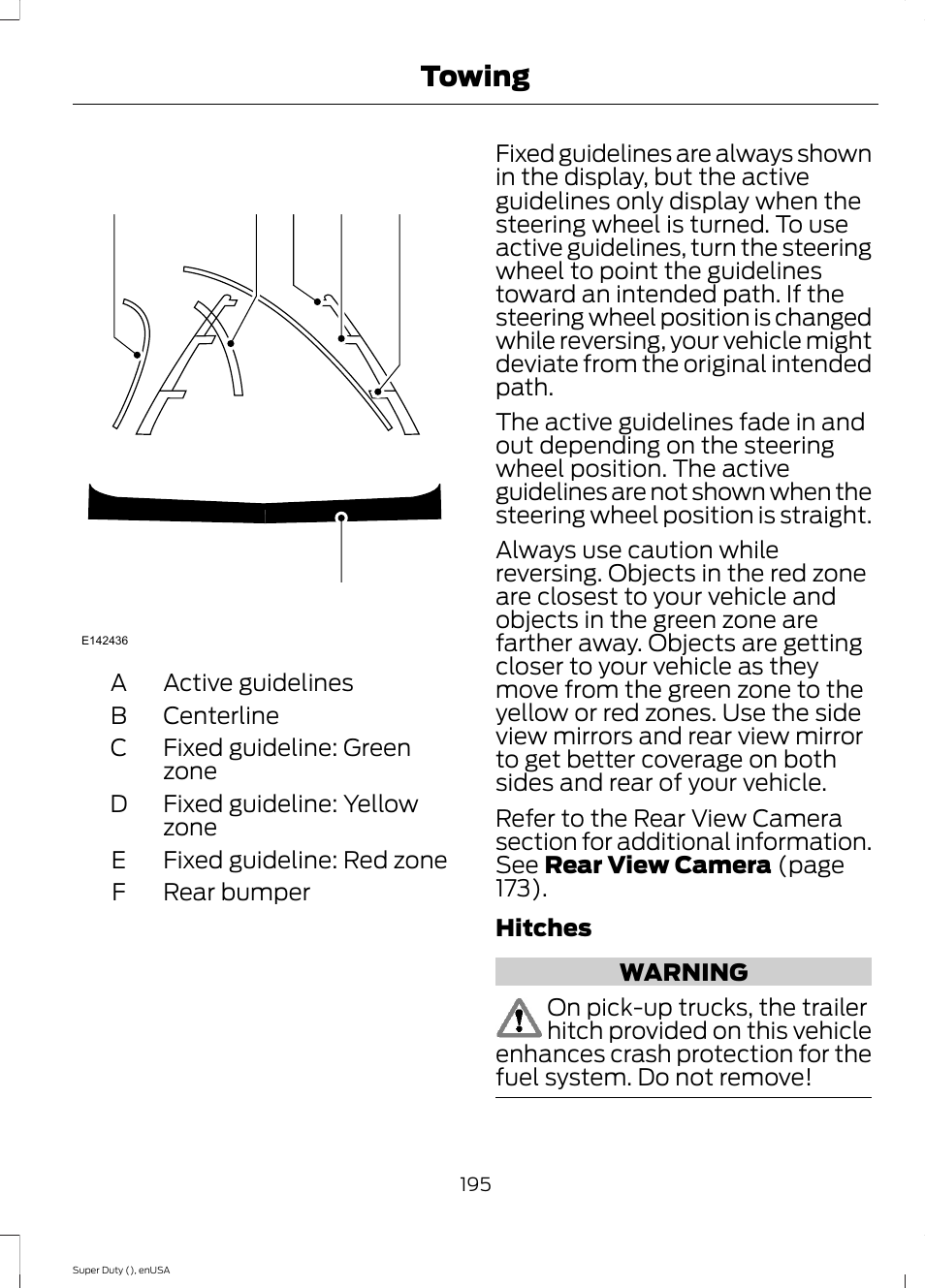 Towing | FORD 2015 F-550 v.1 User Manual | Page 198 / 470