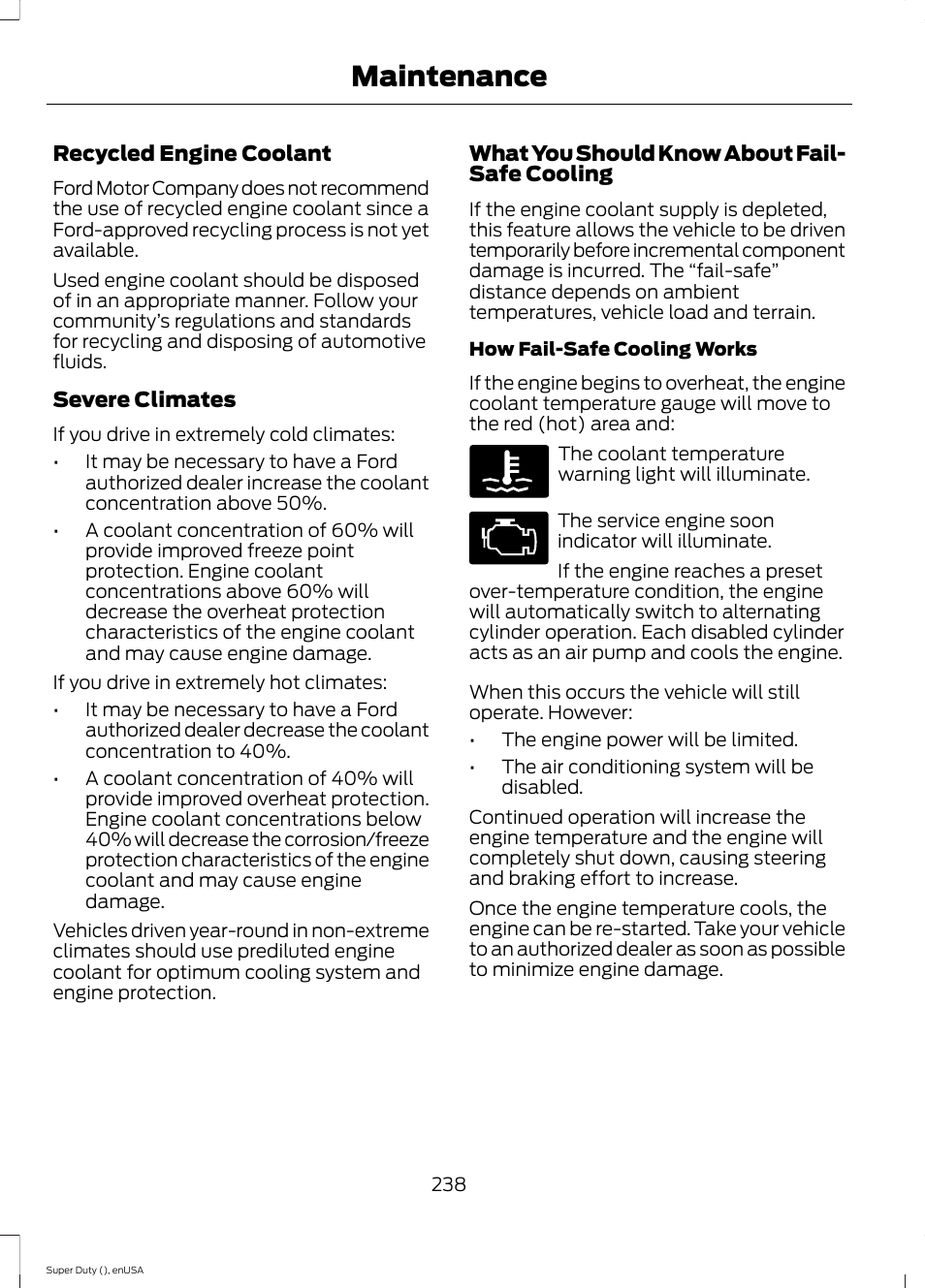 Maintenance | FORD 2015 F-550 v.1 User Manual | Page 241 / 470