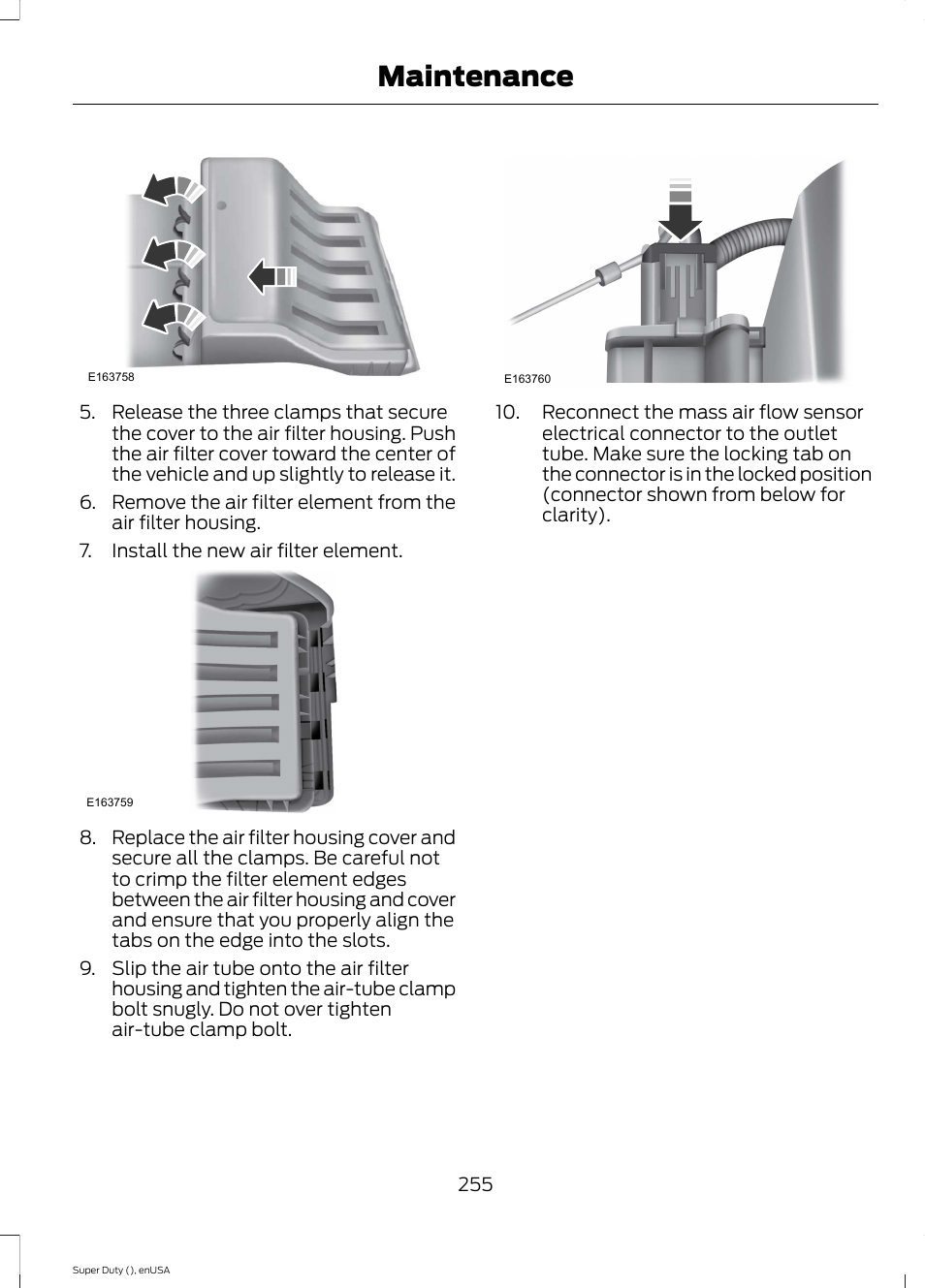 Maintenance | FORD 2015 F-550 v.1 User Manual | Page 258 / 470