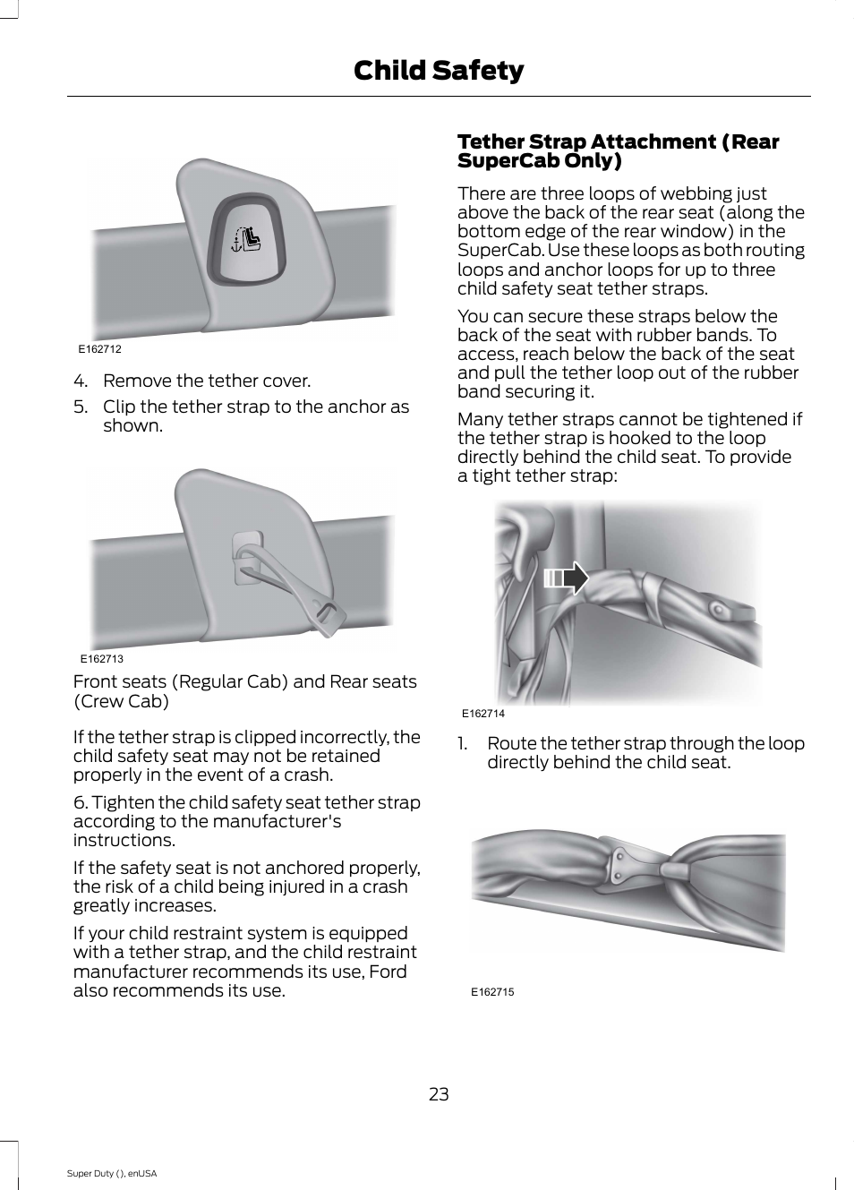 Child safety | FORD 2015 F-550 v.1 User Manual | Page 26 / 470