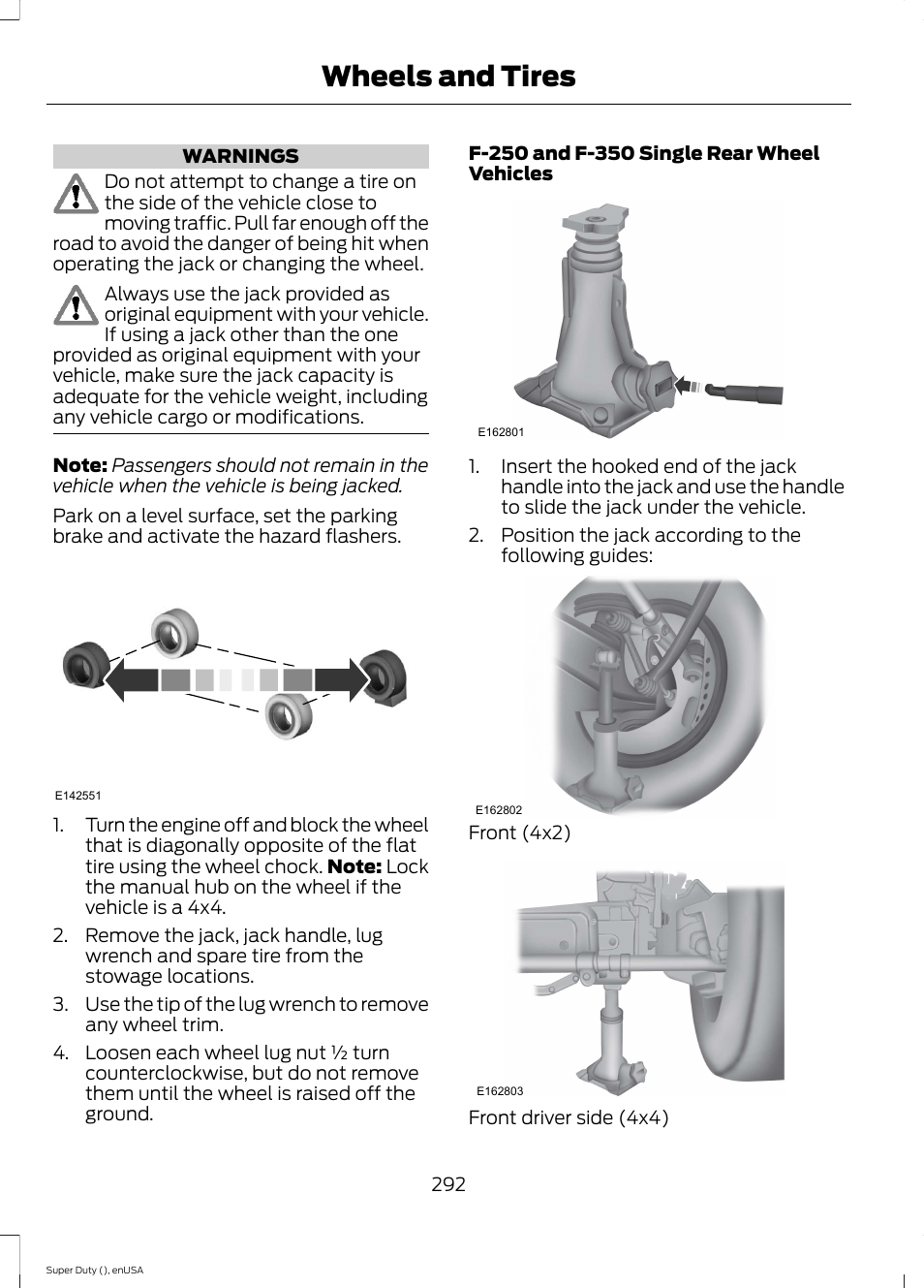 Wheels and tires | FORD 2015 F-550 v.1 User Manual | Page 295 / 470