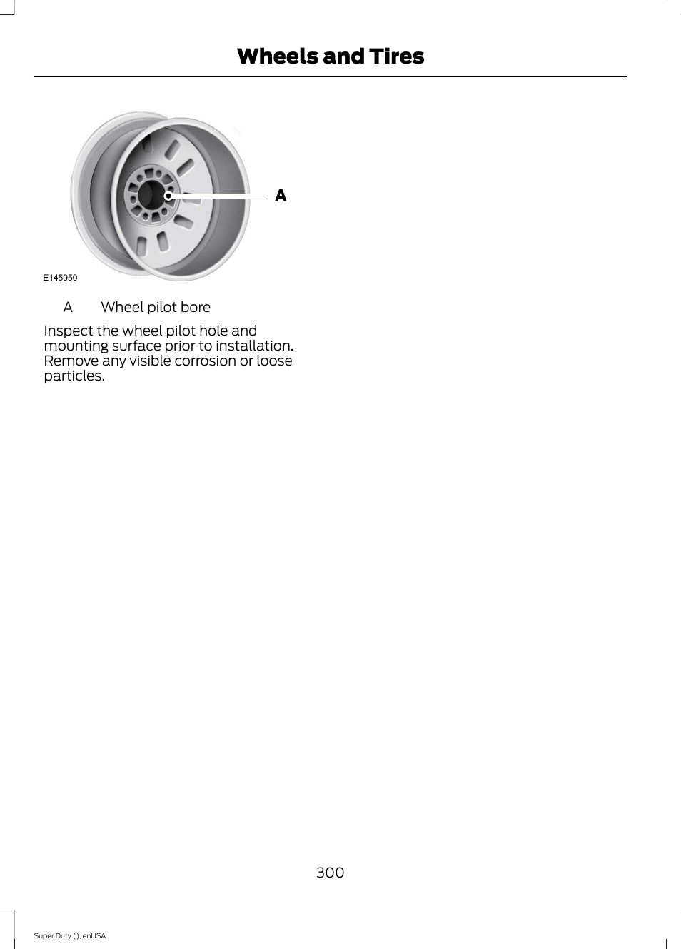 Wheels and tires | FORD 2015 F-550 v.1 User Manual | Page 303 / 470