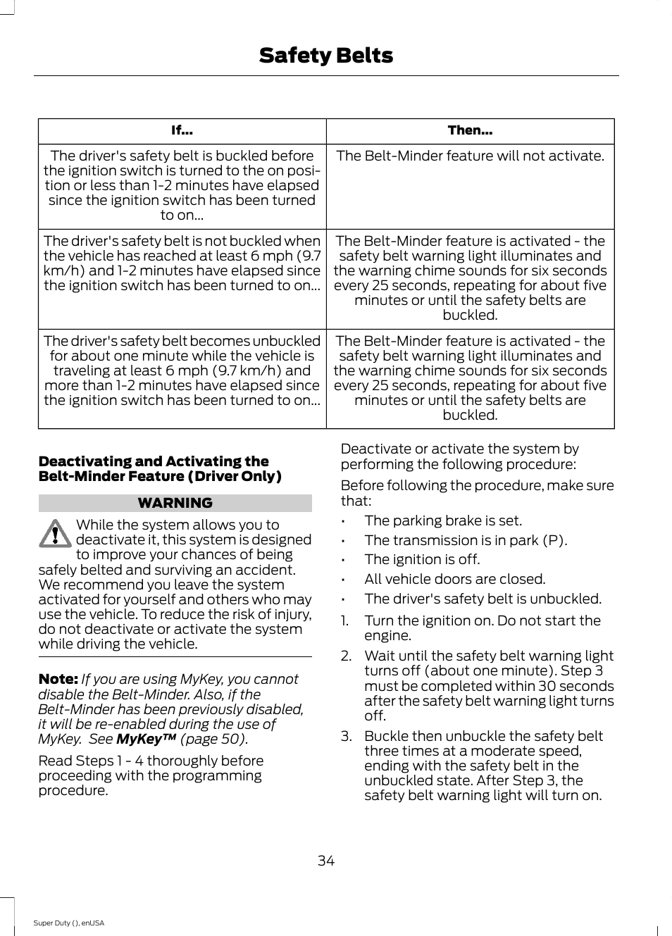 Safety belts | FORD 2015 F-550 v.1 User Manual | Page 37 / 470