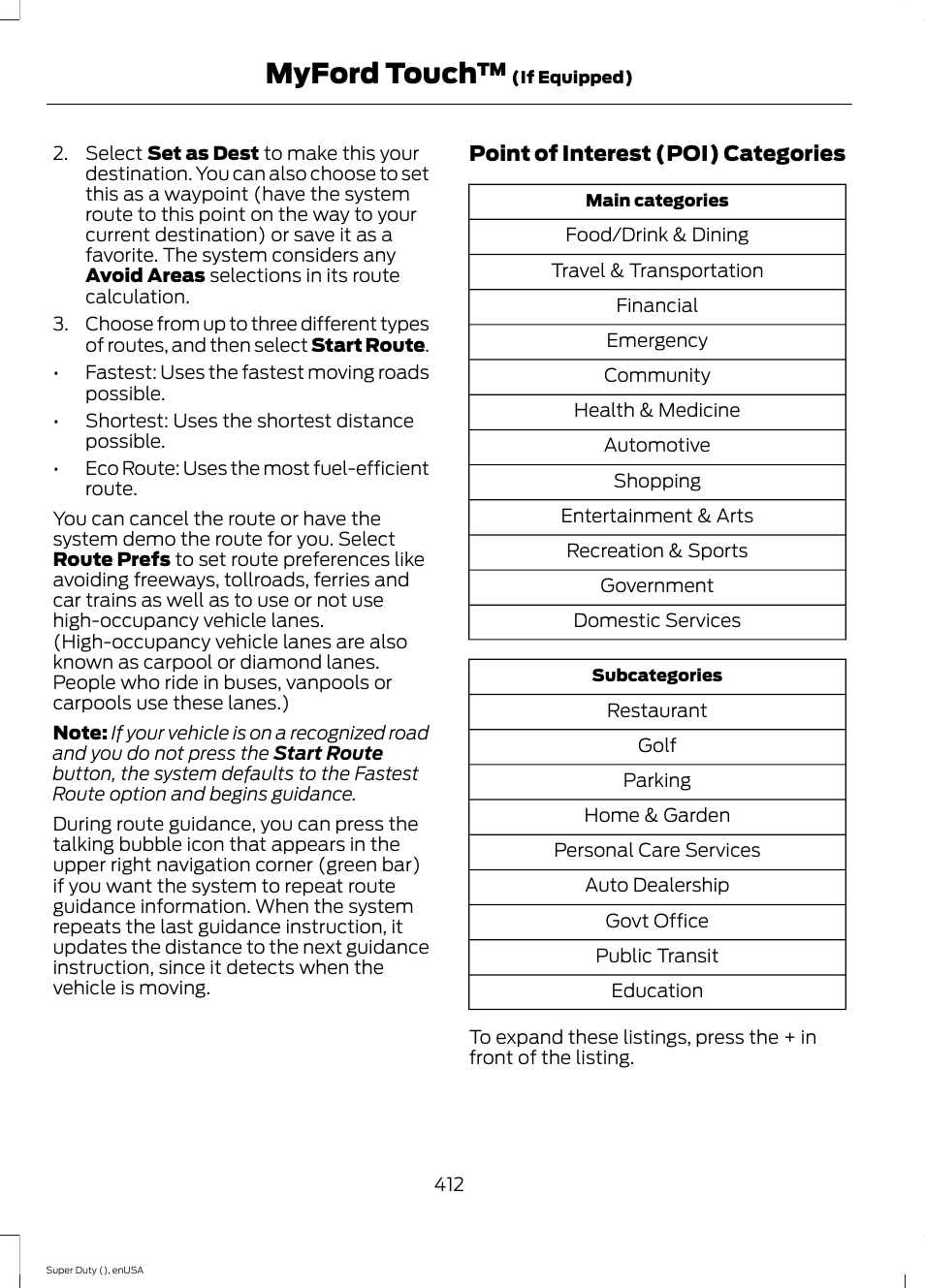 Myford touch | FORD 2015 F-550 v.1 User Manual | Page 415 / 470