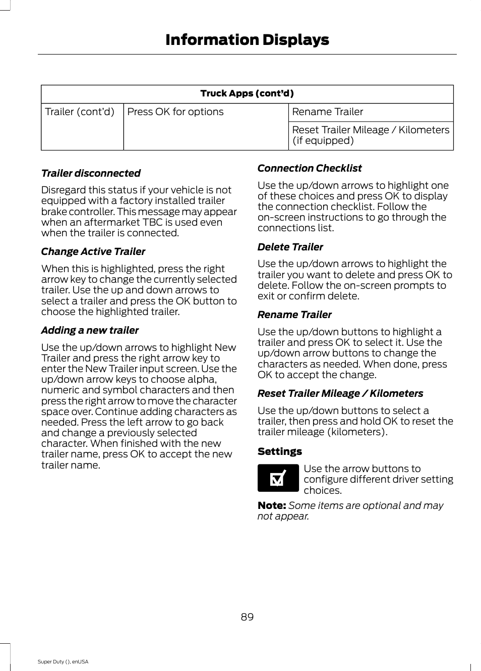 Information displays | FORD 2015 F-550 v.1 User Manual | Page 92 / 470