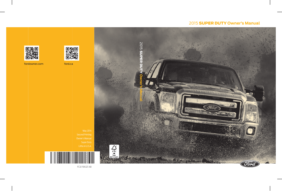 FORD 2015 F-550 v.2 User Manual | 468 pages