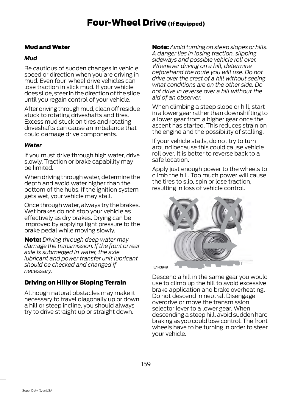 Four-wheel drive | FORD 2015 F-550 v.2 User Manual | Page 162 / 468