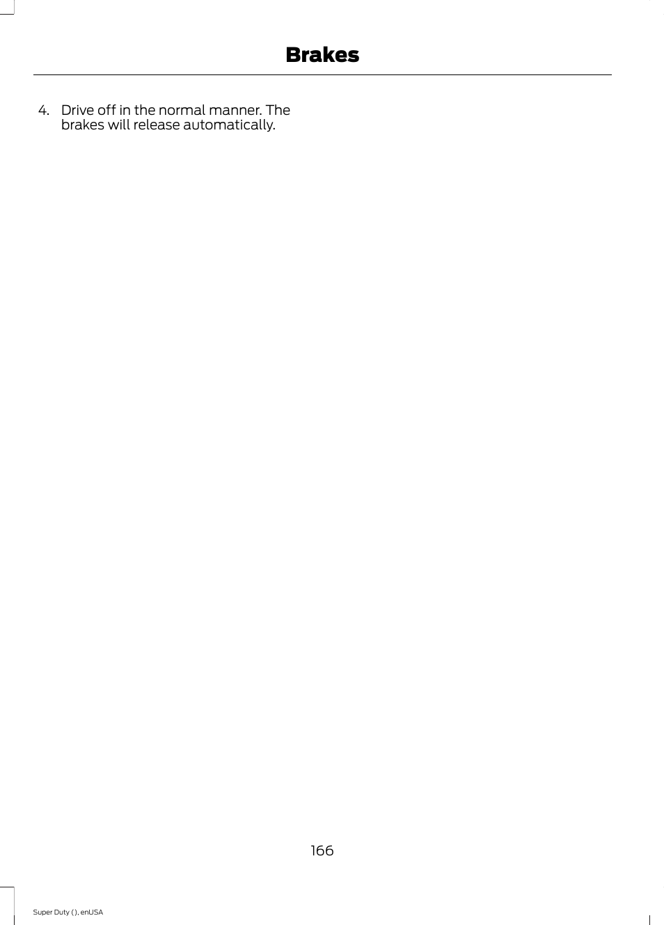 Brakes | FORD 2015 F-550 v.2 User Manual | Page 169 / 468