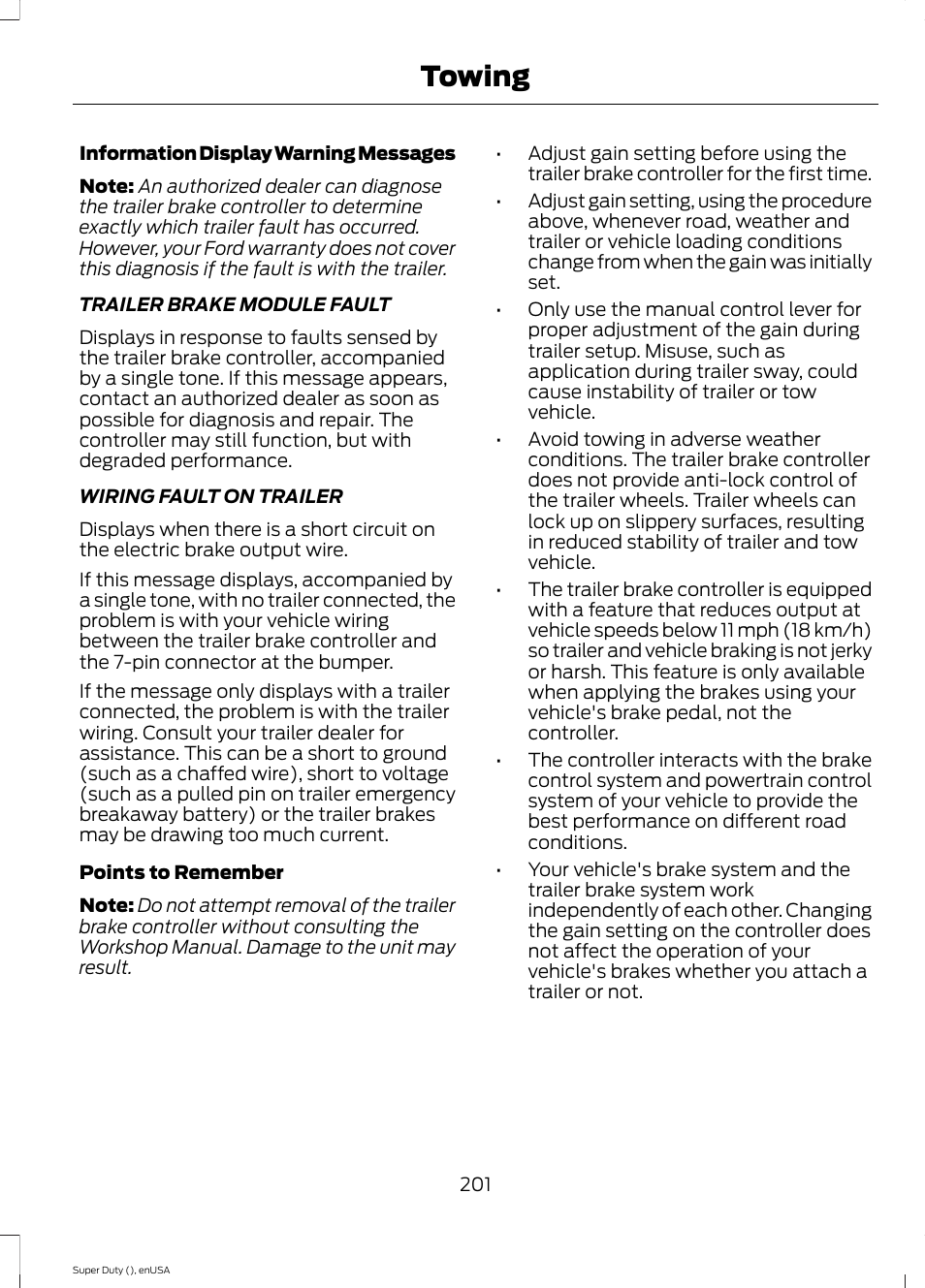 Towing | FORD 2015 F-550 v.2 User Manual | Page 204 / 468