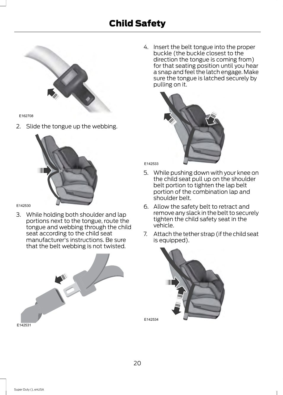 Child safety | FORD 2015 F-550 v.2 User Manual | Page 23 / 468