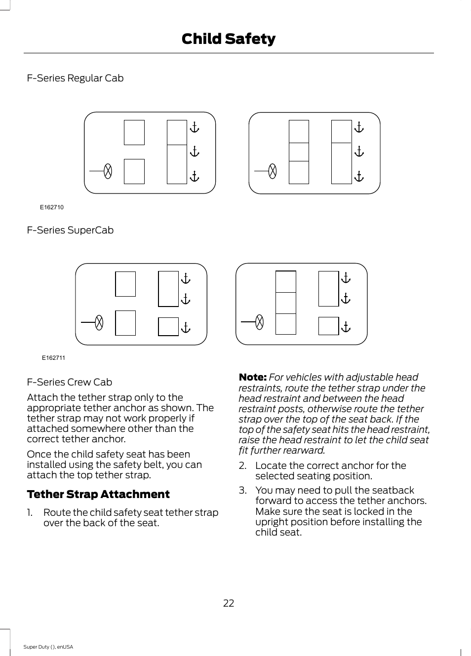 Child safety | FORD 2015 F-550 v.2 User Manual | Page 25 / 468