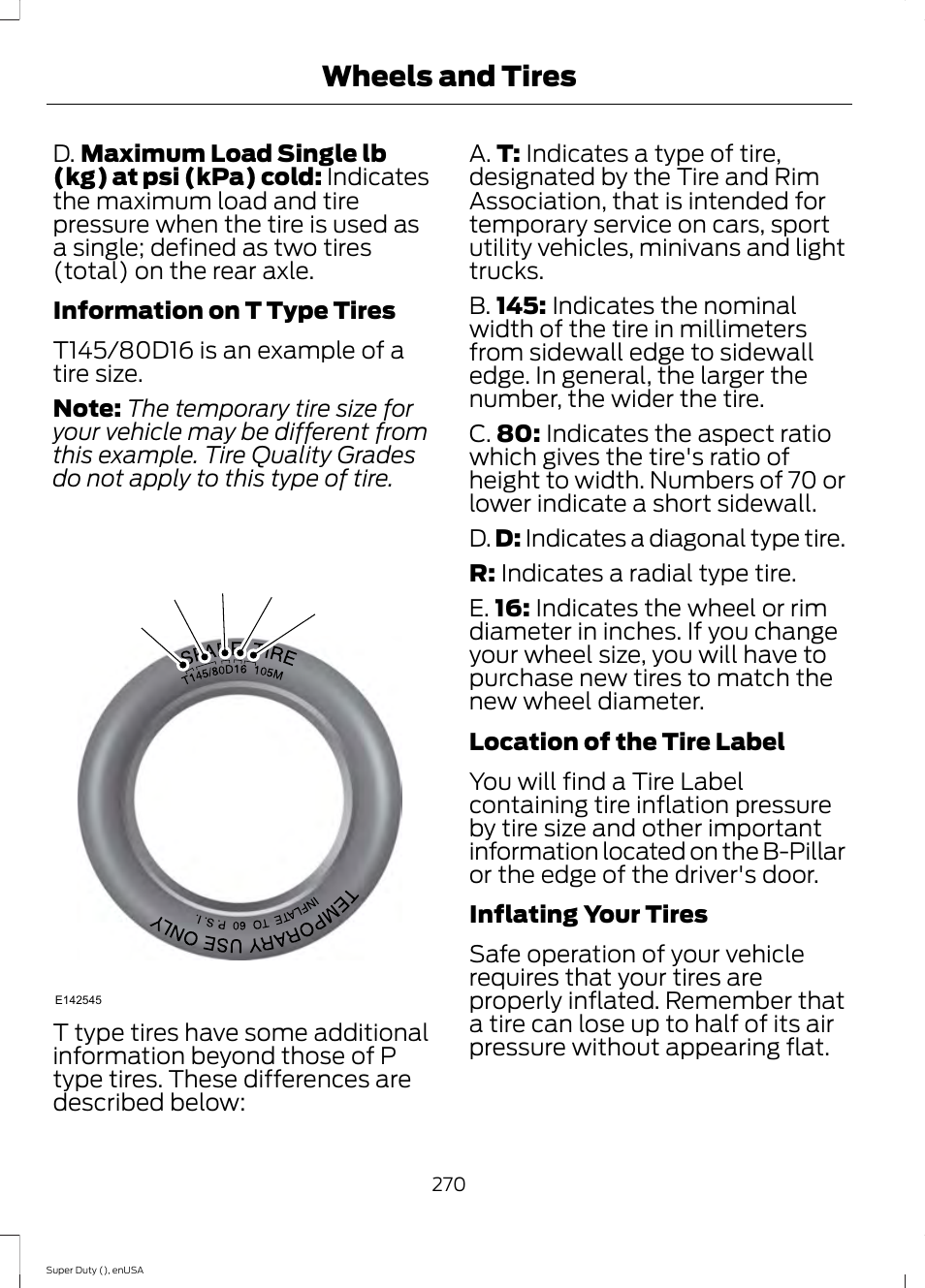 Wheels and tires | FORD 2015 F-550 v.2 User Manual | Page 273 / 468