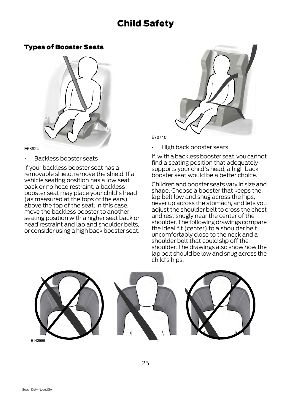 Child safety | FORD 2015 F-550 v.2 User Manual | Page 28 / 468