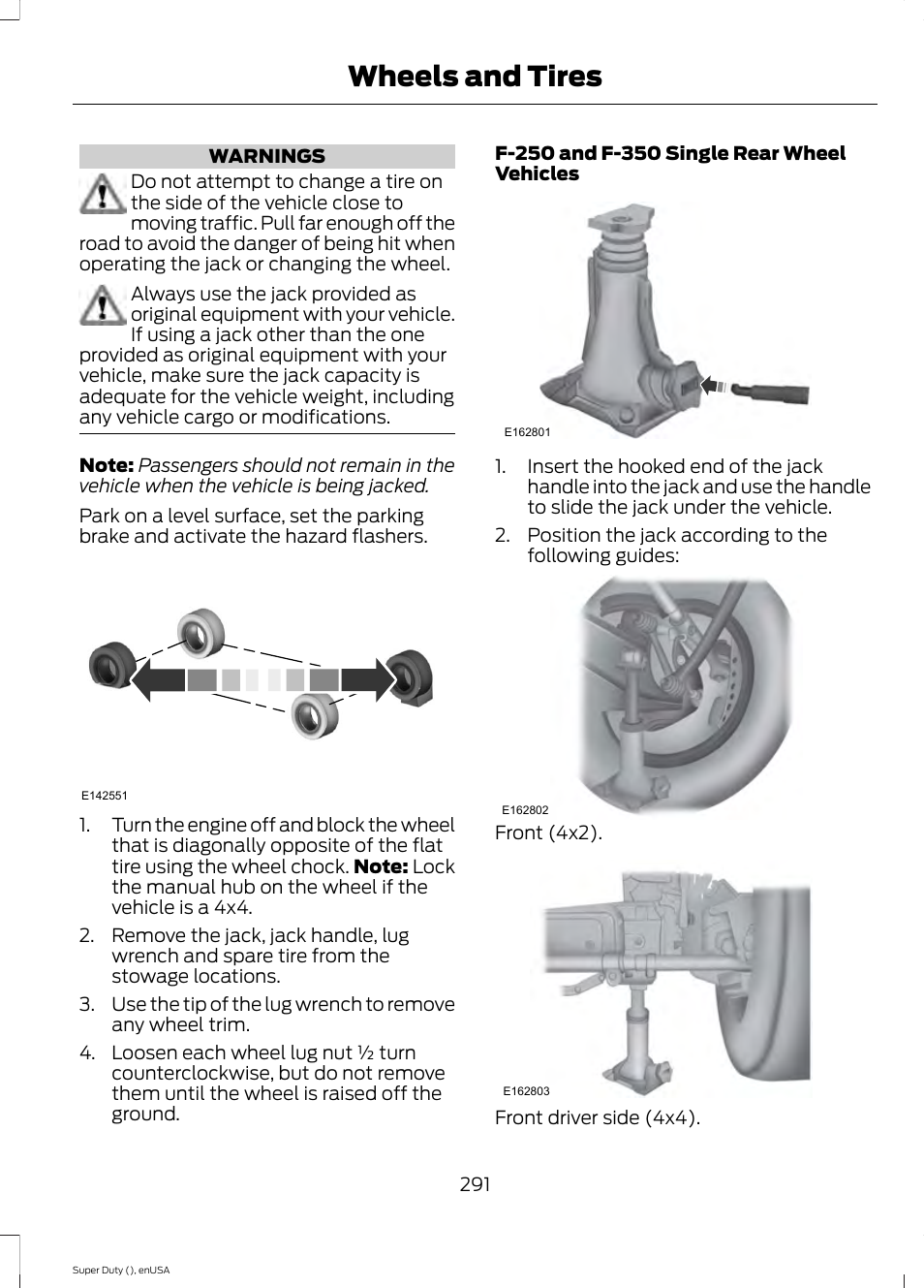 Wheels and tires | FORD 2015 F-550 v.2 User Manual | Page 294 / 468