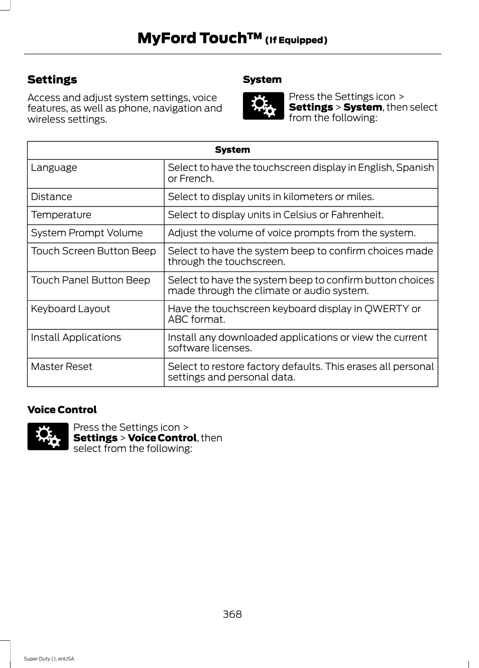 Myford touch | FORD 2015 F-550 v.2 User Manual | Page 371 / 468