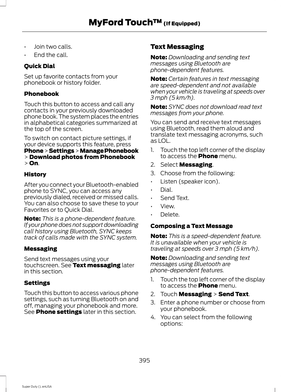Myford touch | FORD 2015 F-550 v.2 User Manual | Page 398 / 468