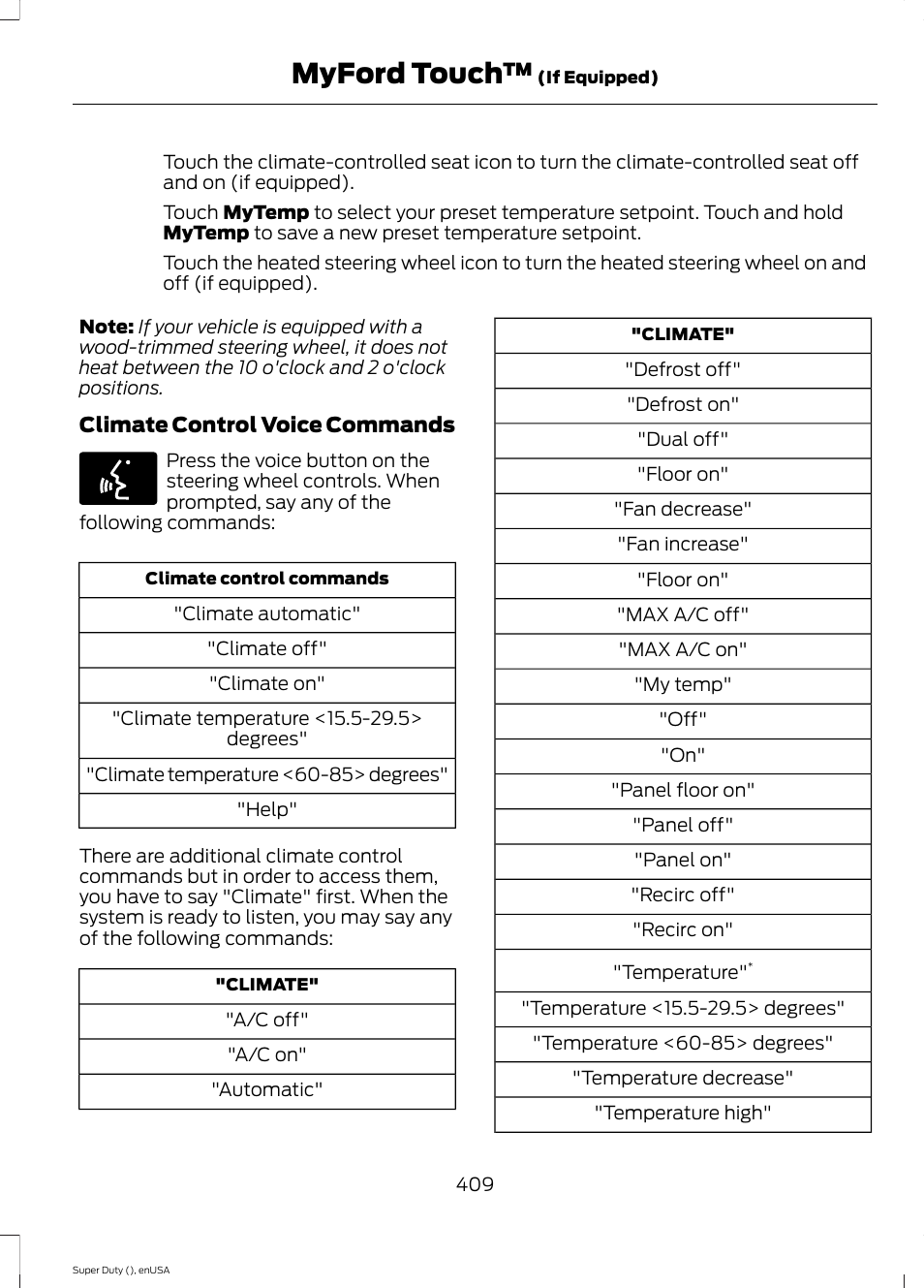 Myford touch | FORD 2015 F-550 v.2 User Manual | Page 412 / 468