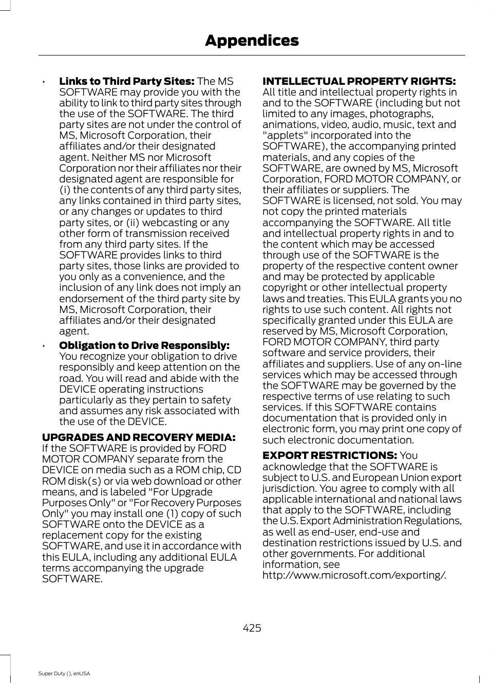 Appendices | FORD 2015 F-550 v.2 User Manual | Page 428 / 468