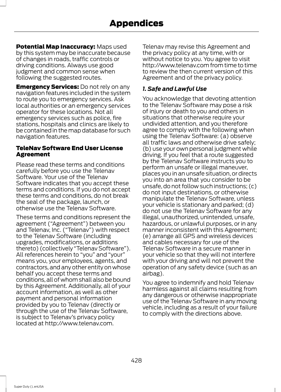 Appendices | FORD 2015 F-550 v.2 User Manual | Page 431 / 468